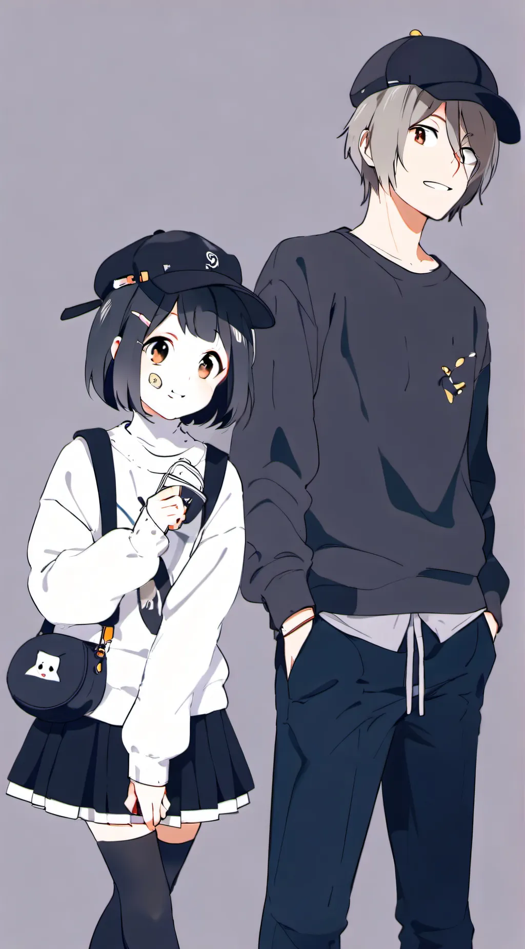 ai character: Luna and jake  background