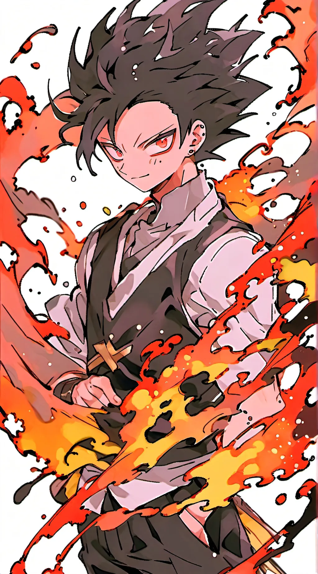 ai character: Tokoyami Fumikage background