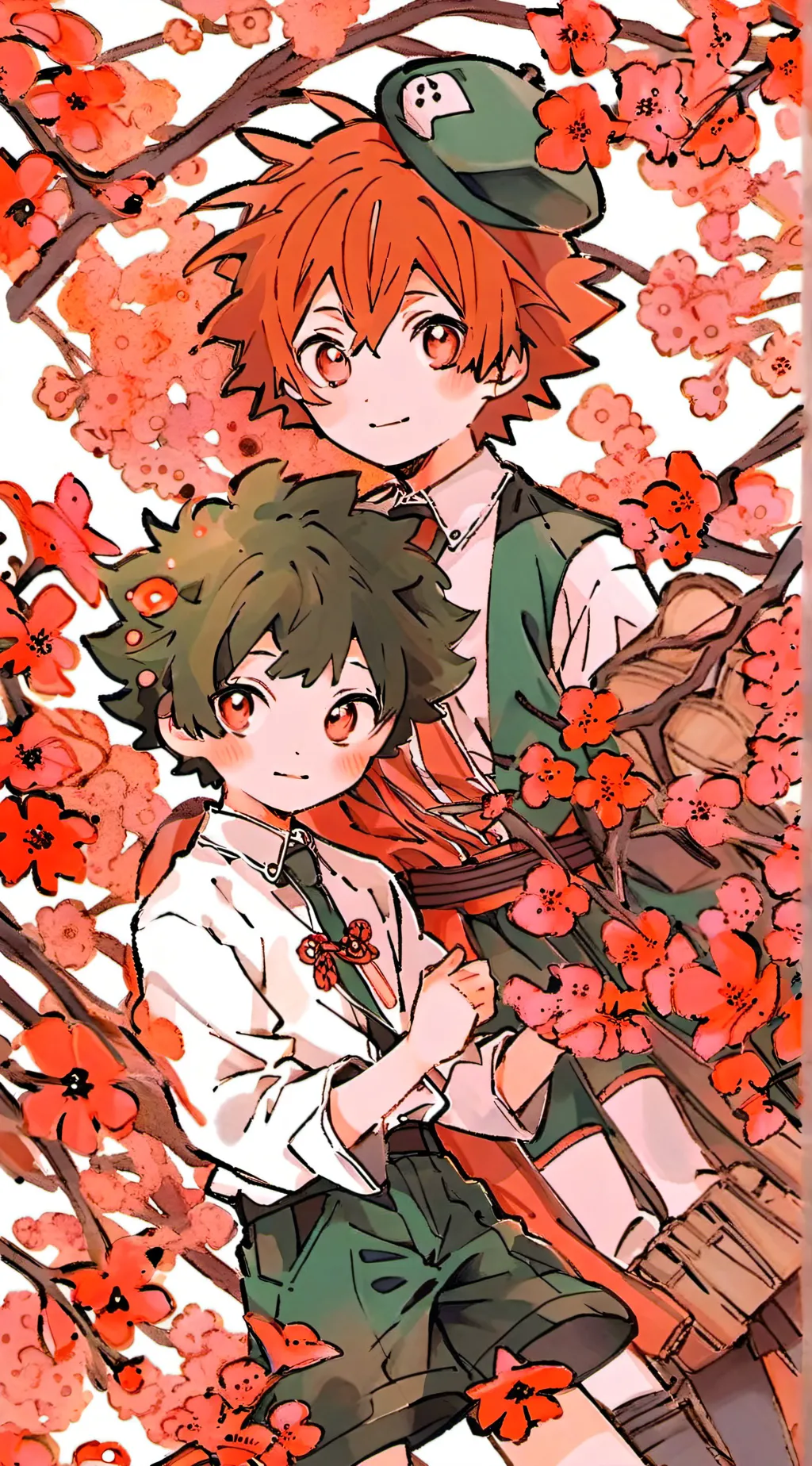 ai character: Mha Valantines day background