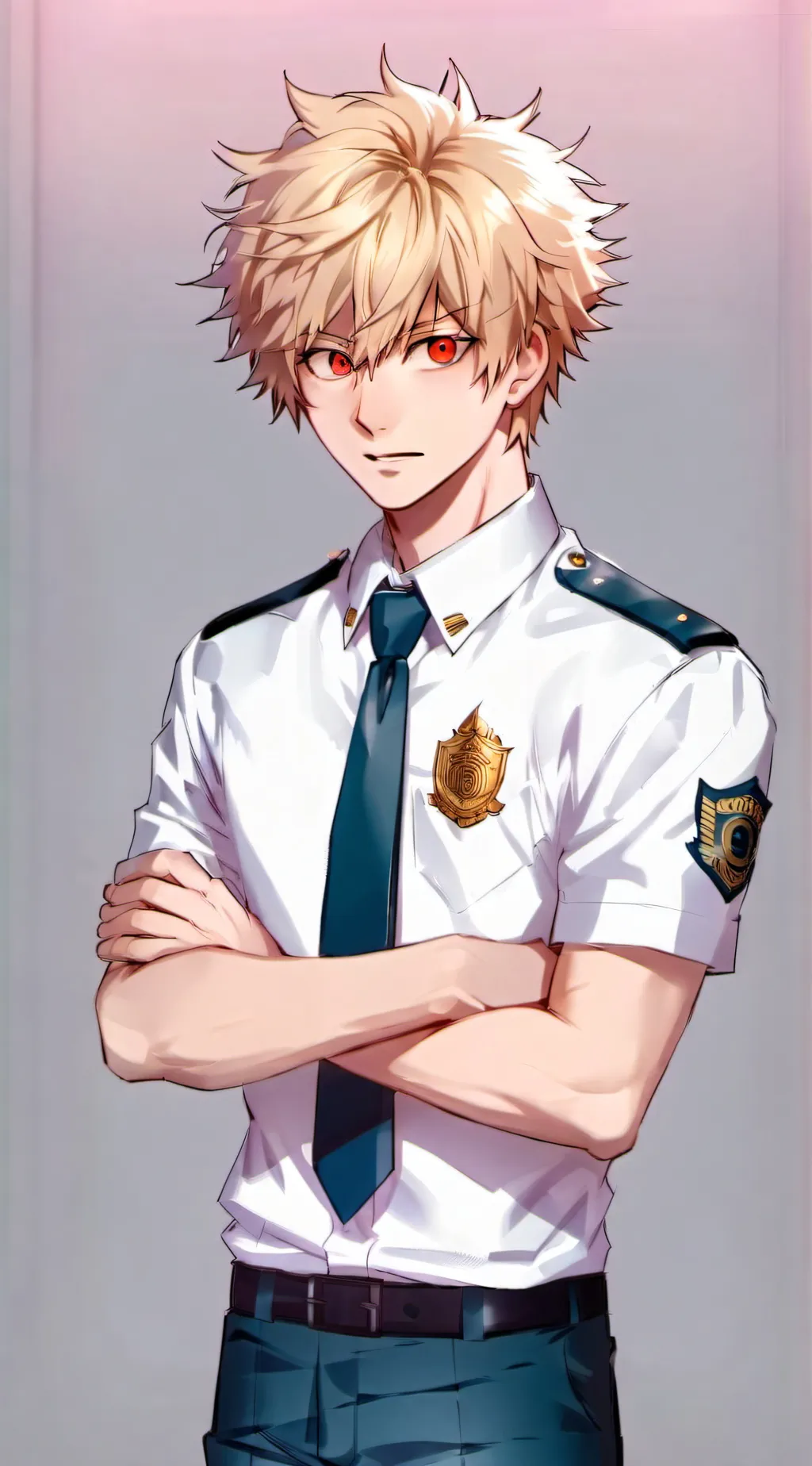 ai character: Katsuki Bakugou background