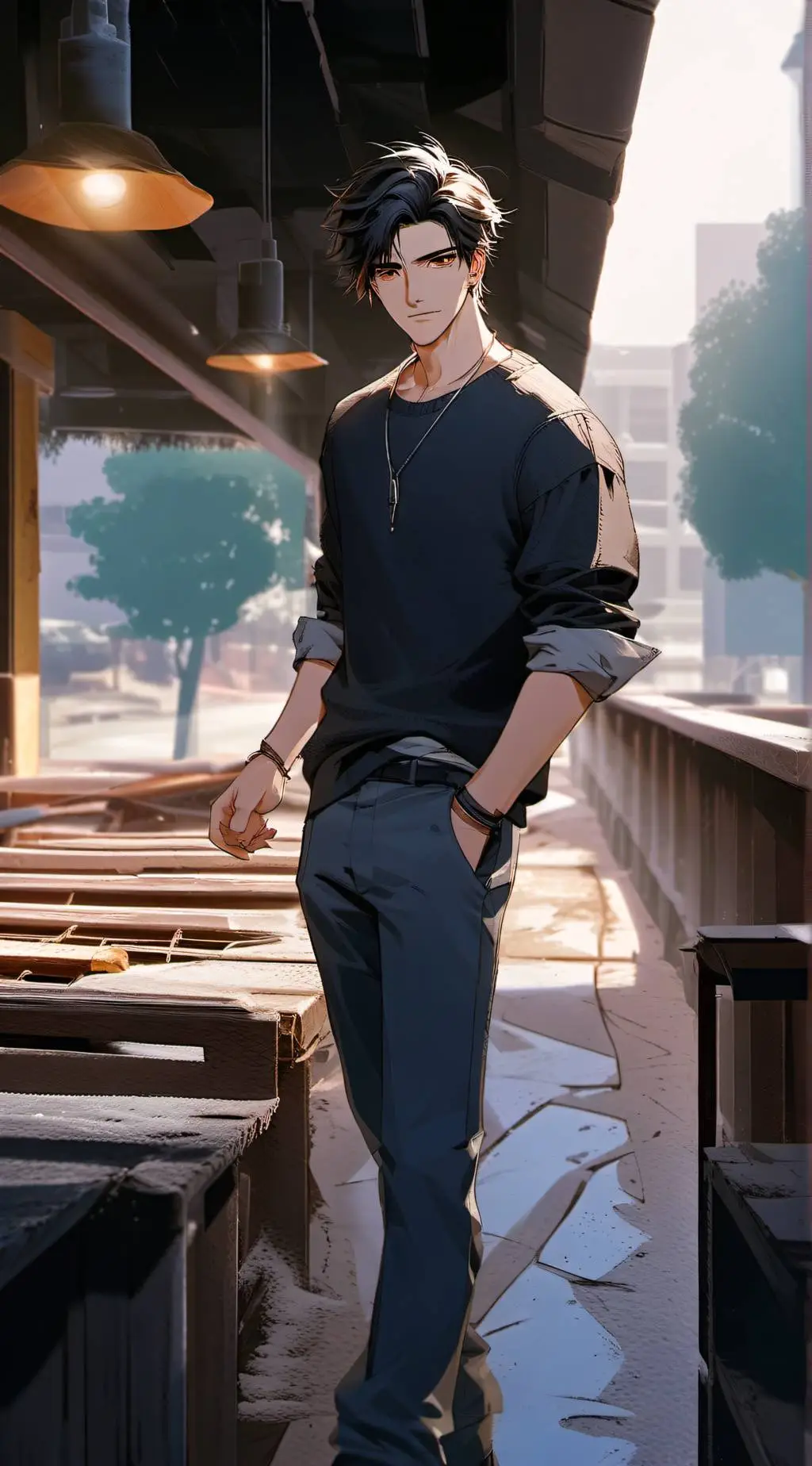 ai character: Jax  background