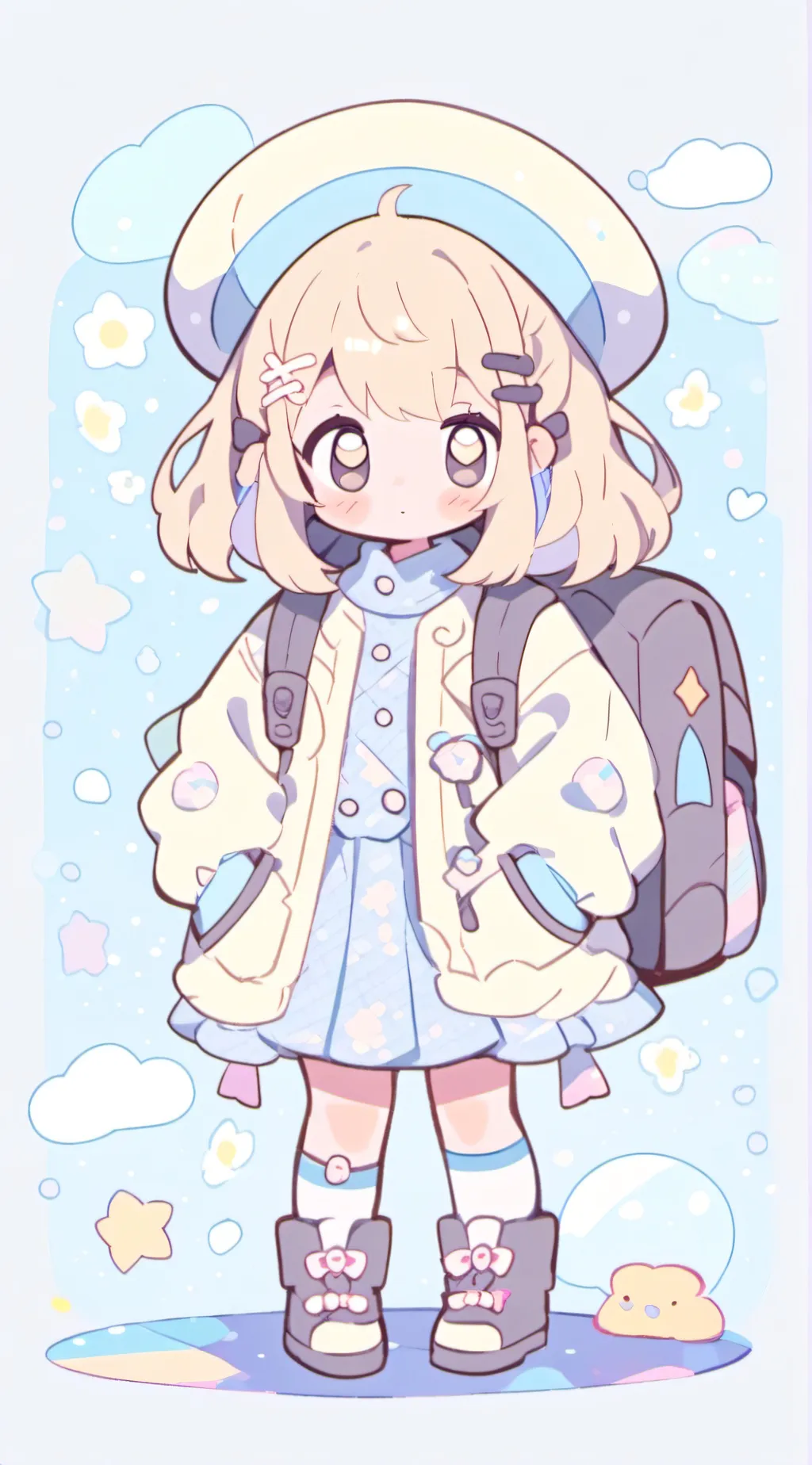 ai character: diamond background