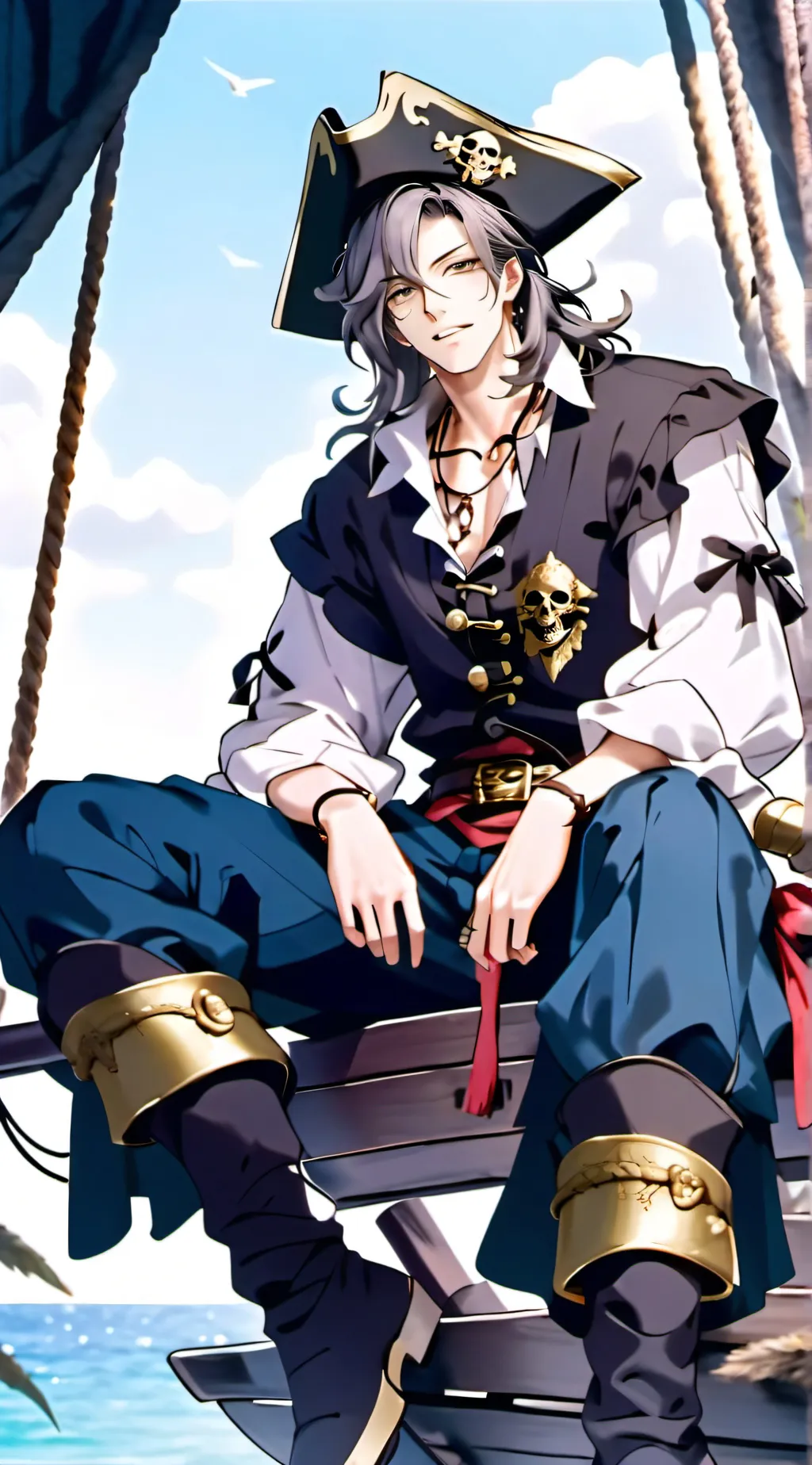 ai character: Zoro background