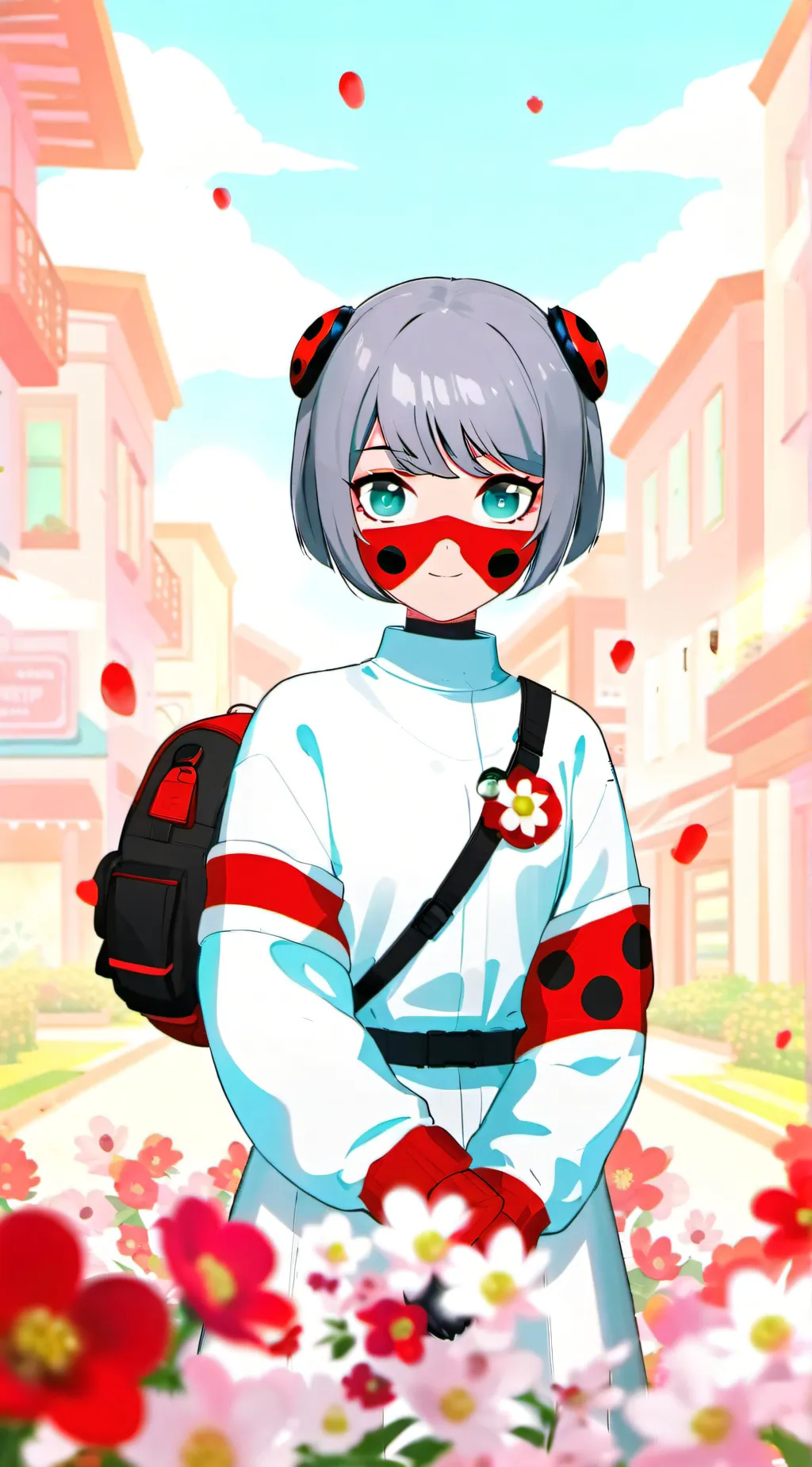 ai character: Marinette  background