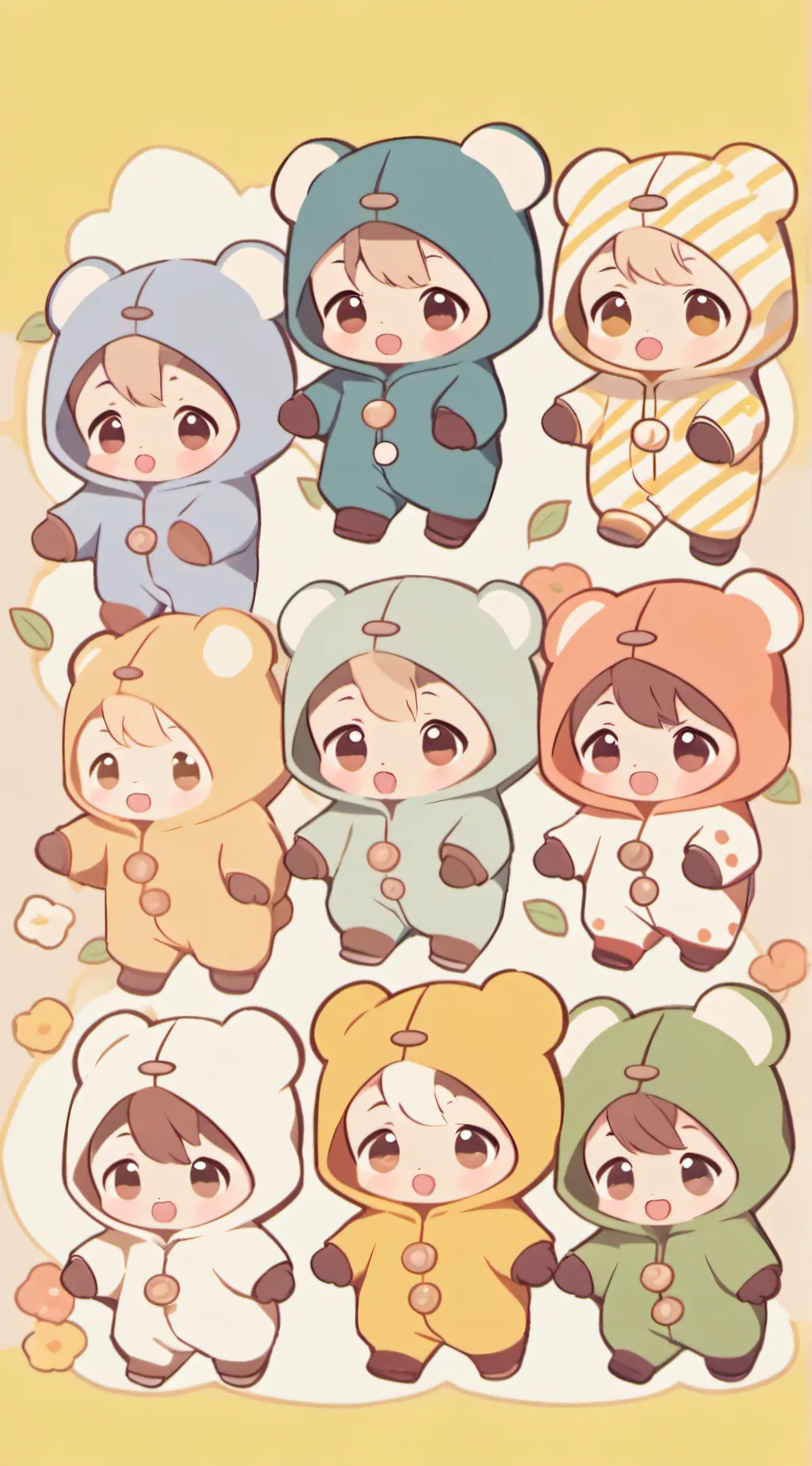 ai character: babies background
