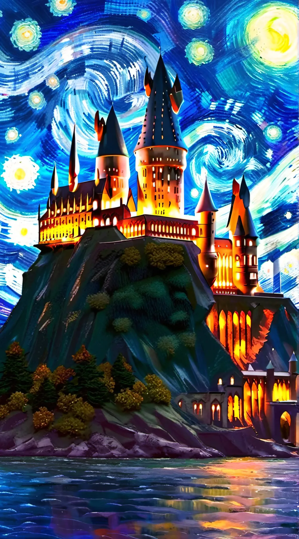 ai character: hogwarts background