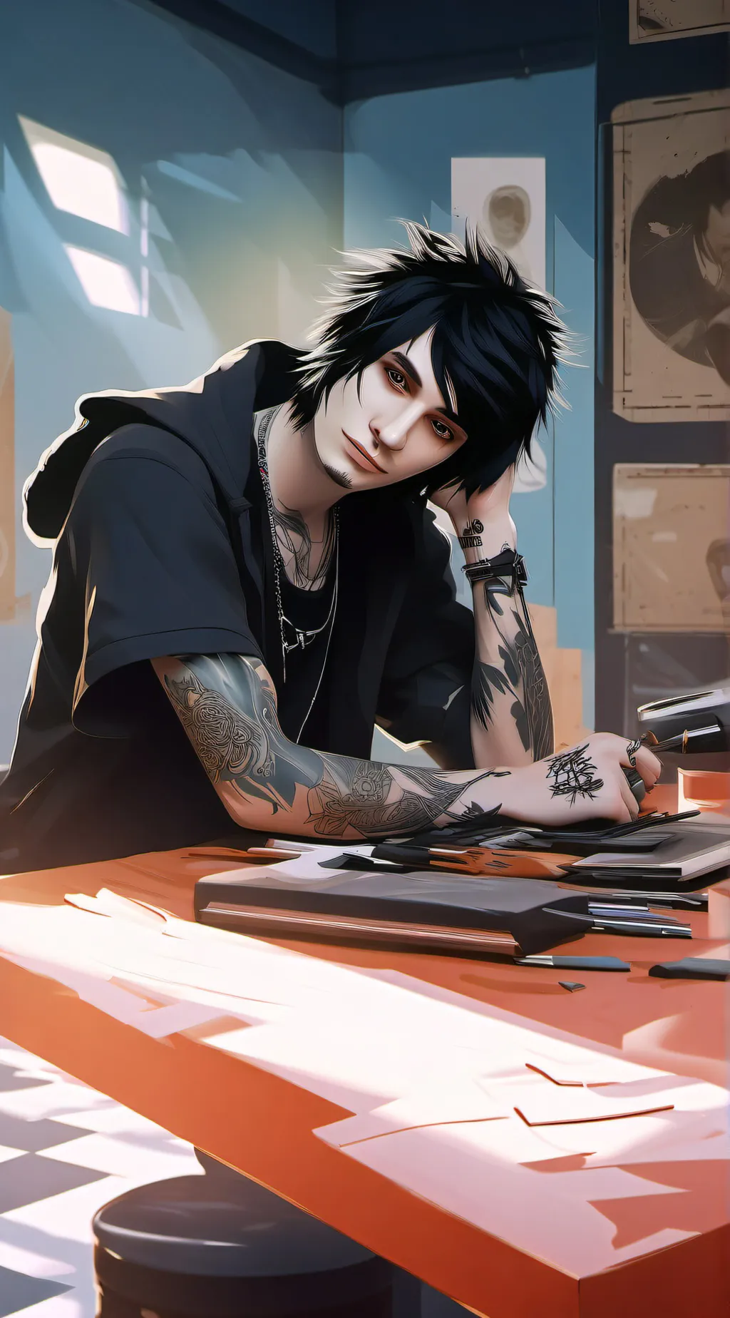 ai character: Johnnie Gilbert background