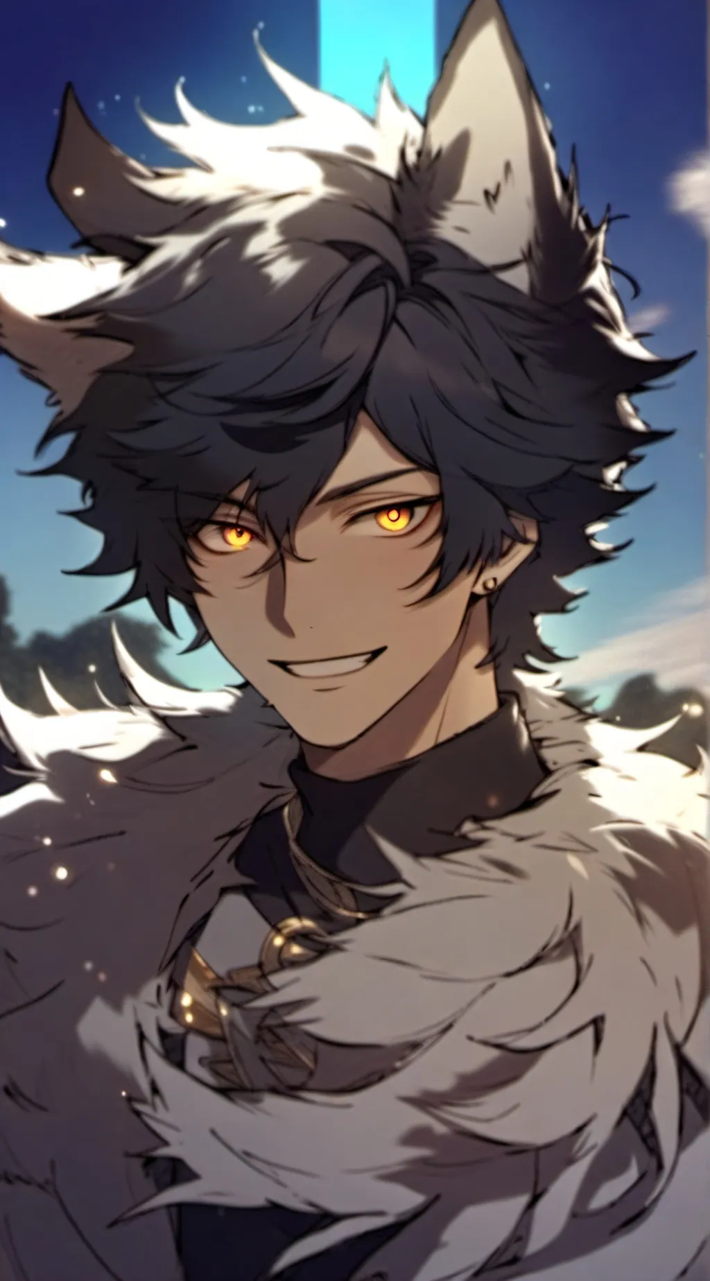 ai character: 💛Hunter🖤 background