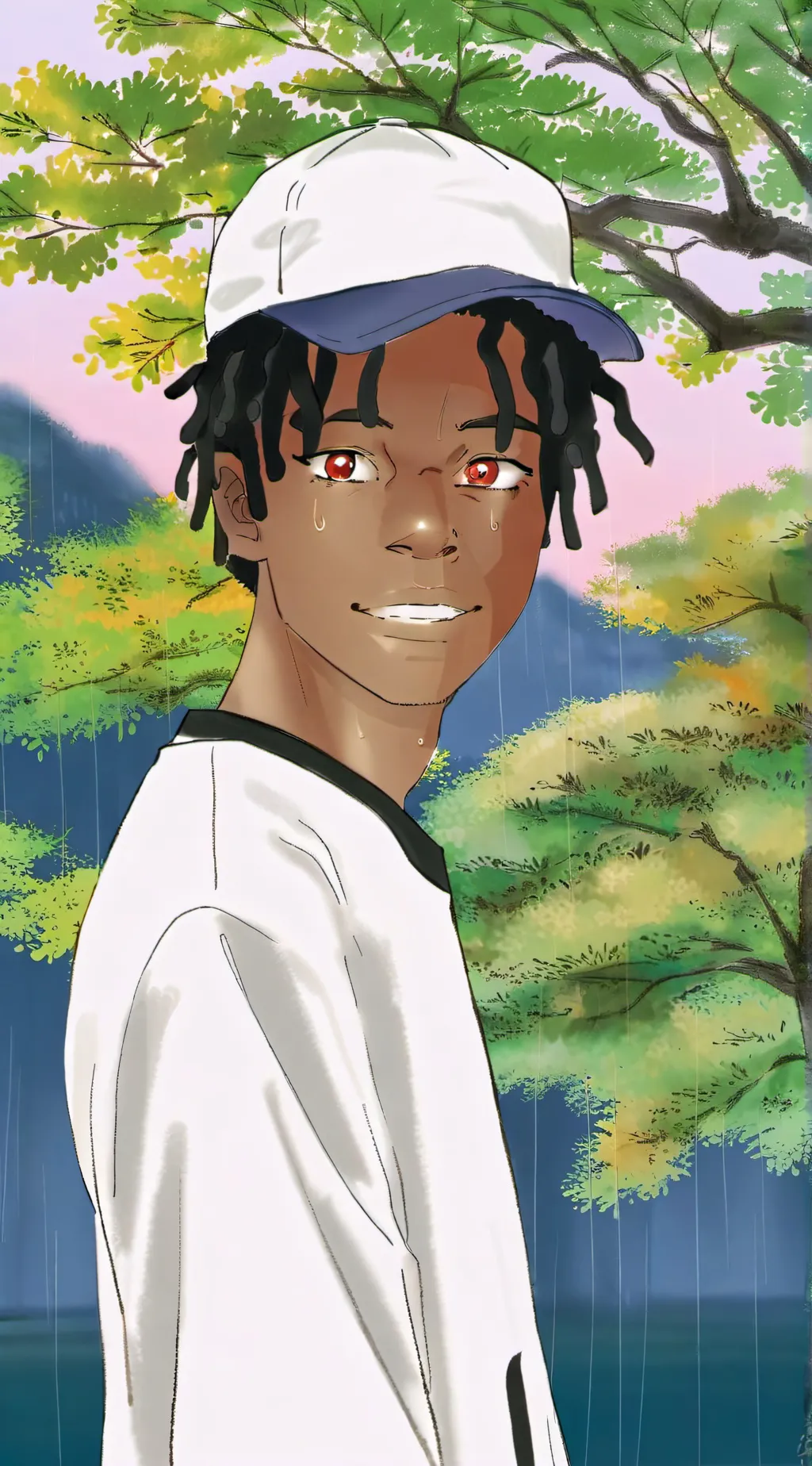 ai character: I show speed background