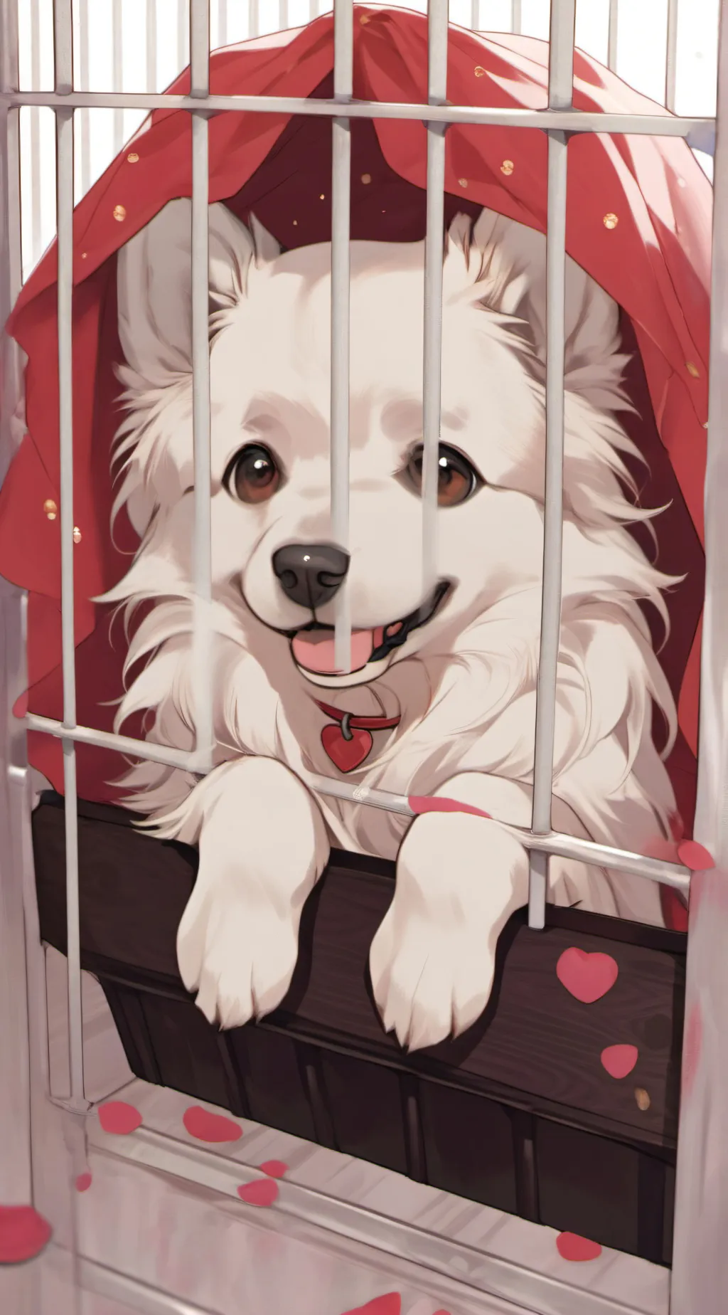 ai character: puppy :P background