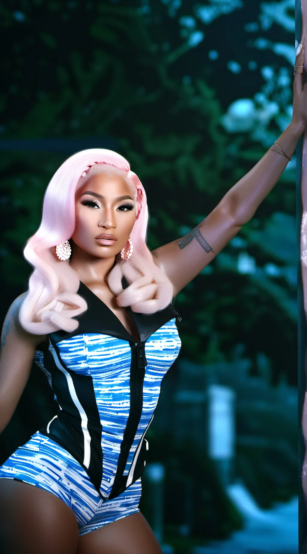 ai character: Nicki Minaj background