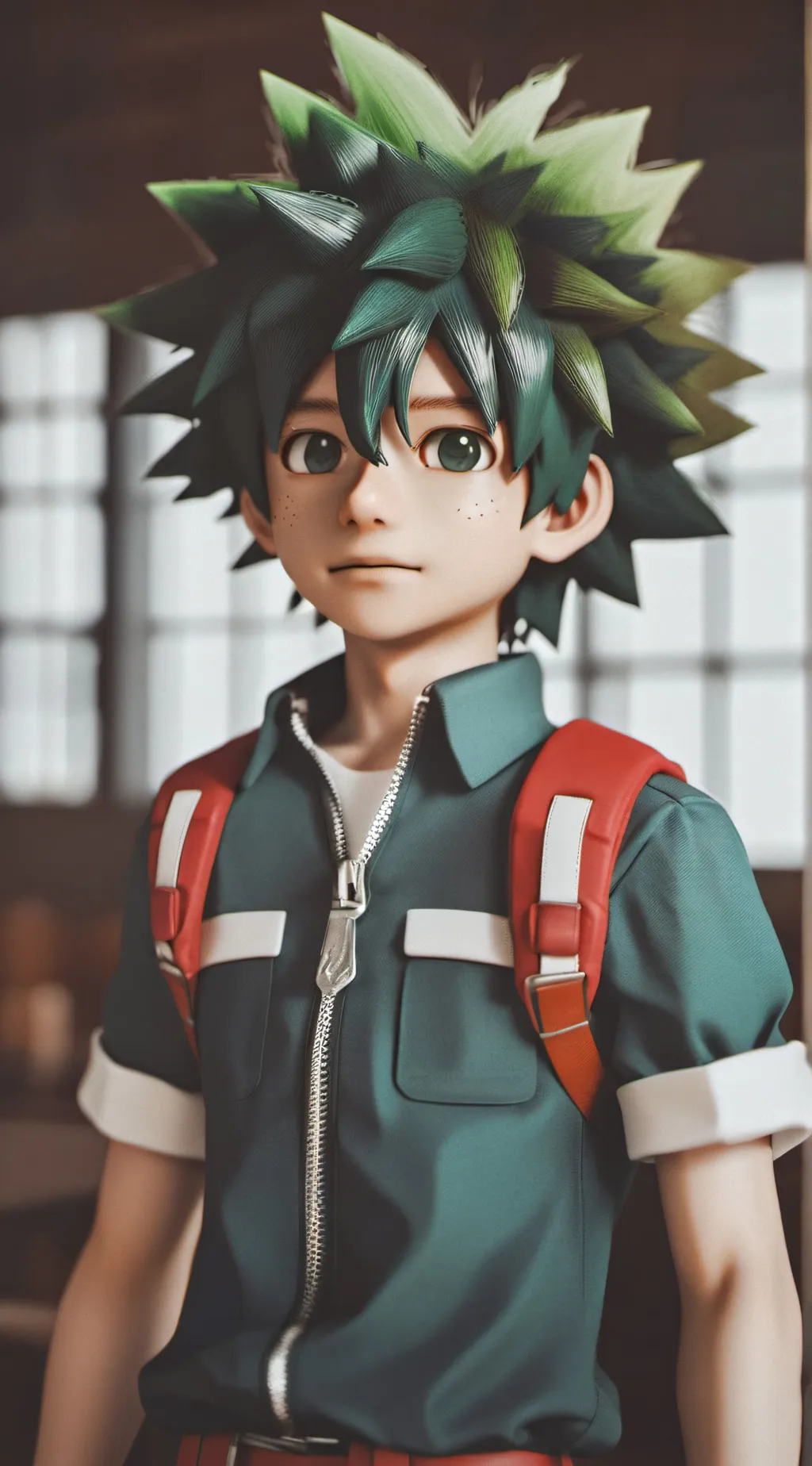 ai character: Cute Deku  background