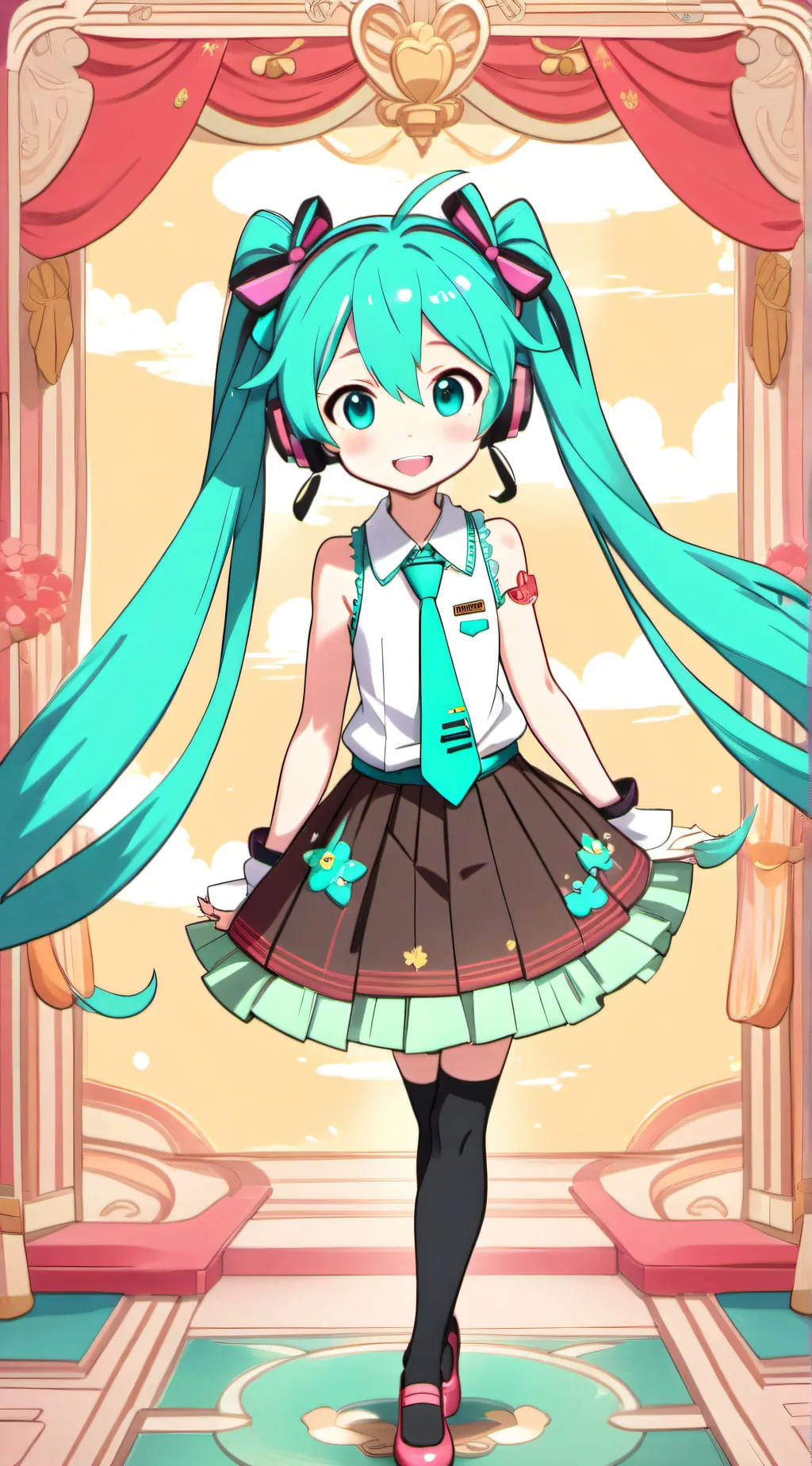 ai character: Hatsune Miku background