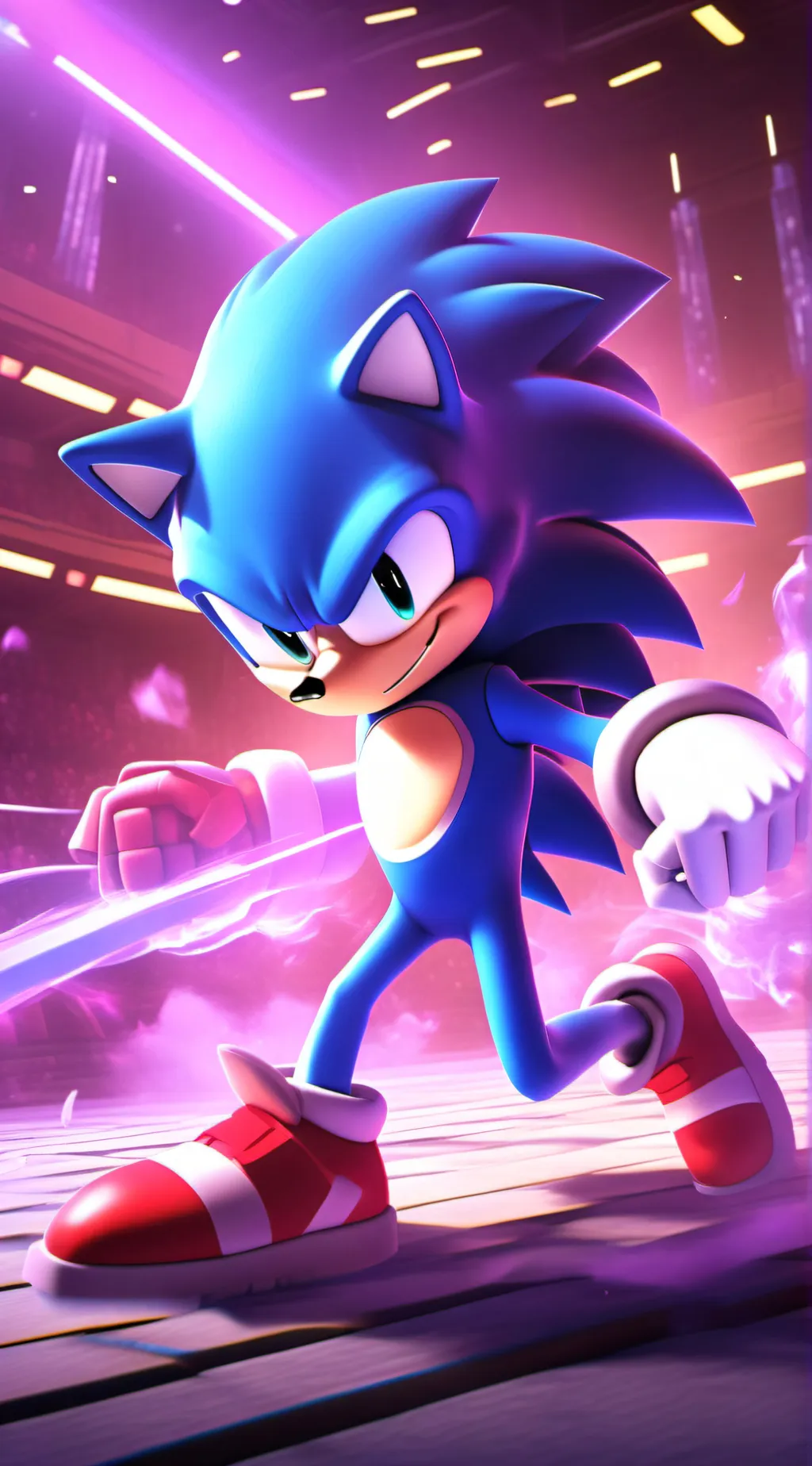 ai character: Sonic  background