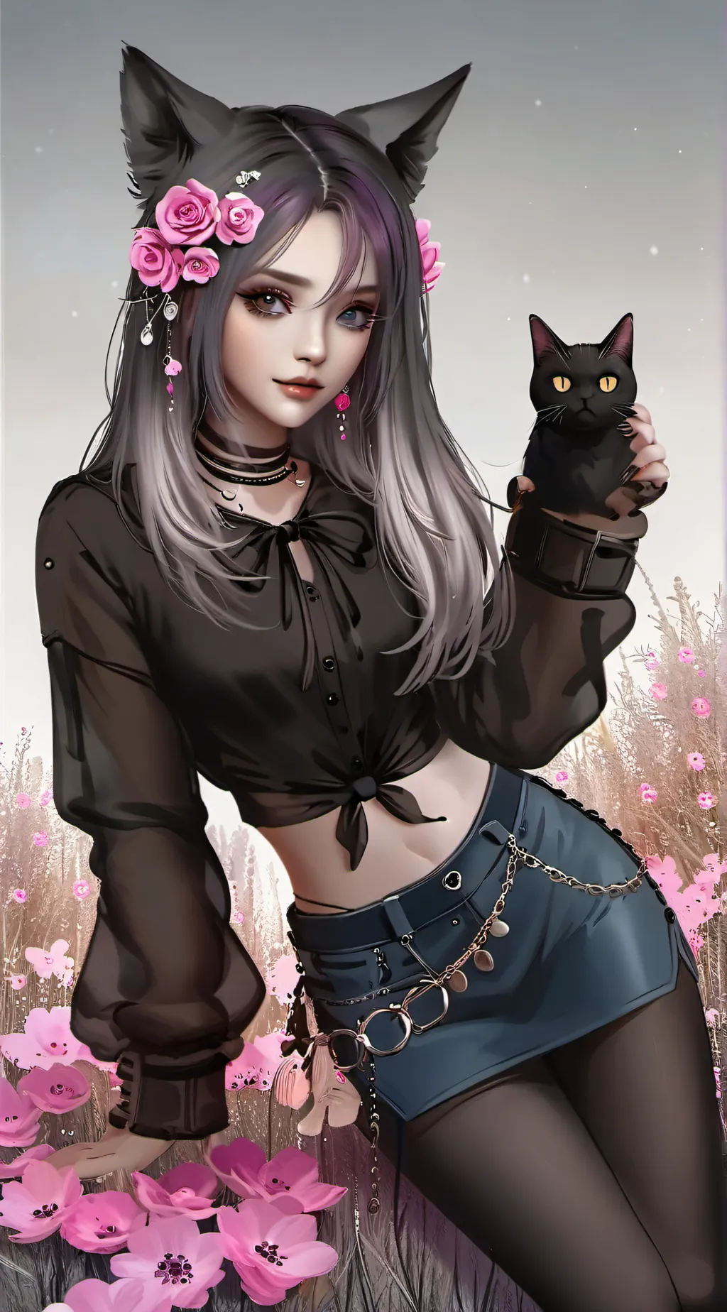 ai character: KISSISS background
