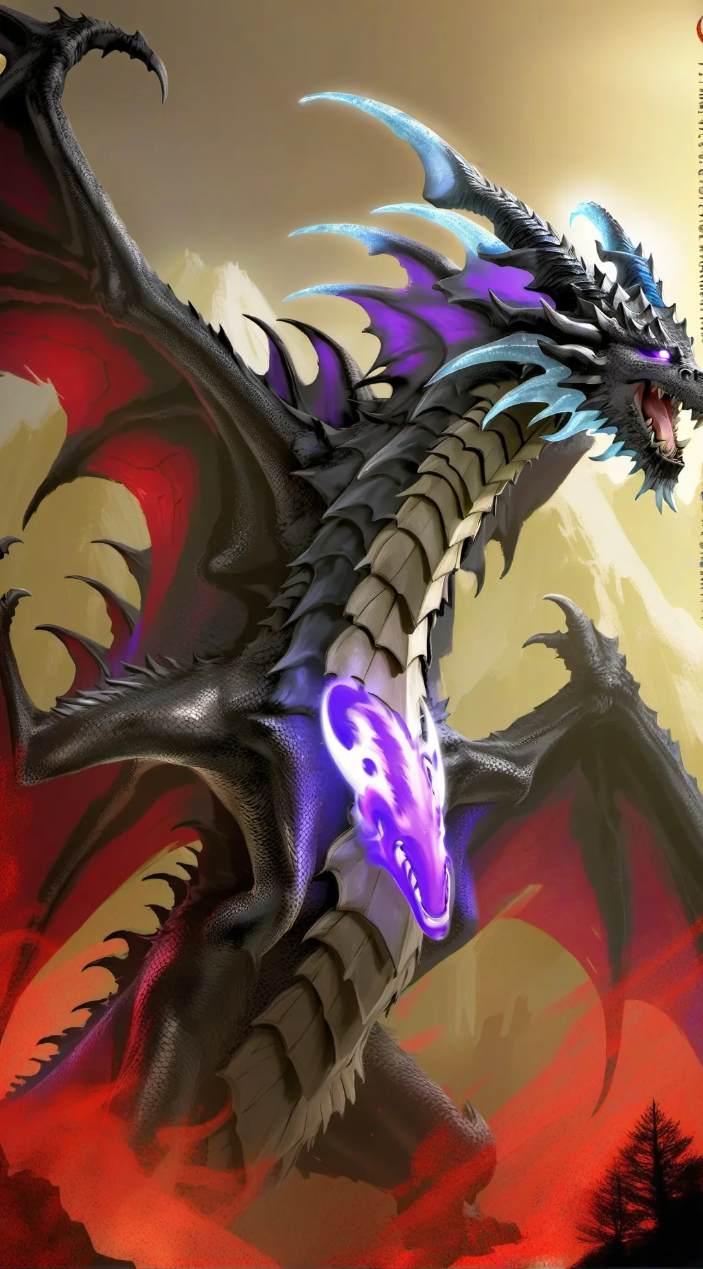 ai character: Legendary dragon  background