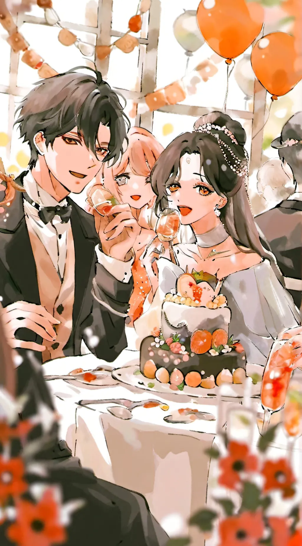 ai character: party! background