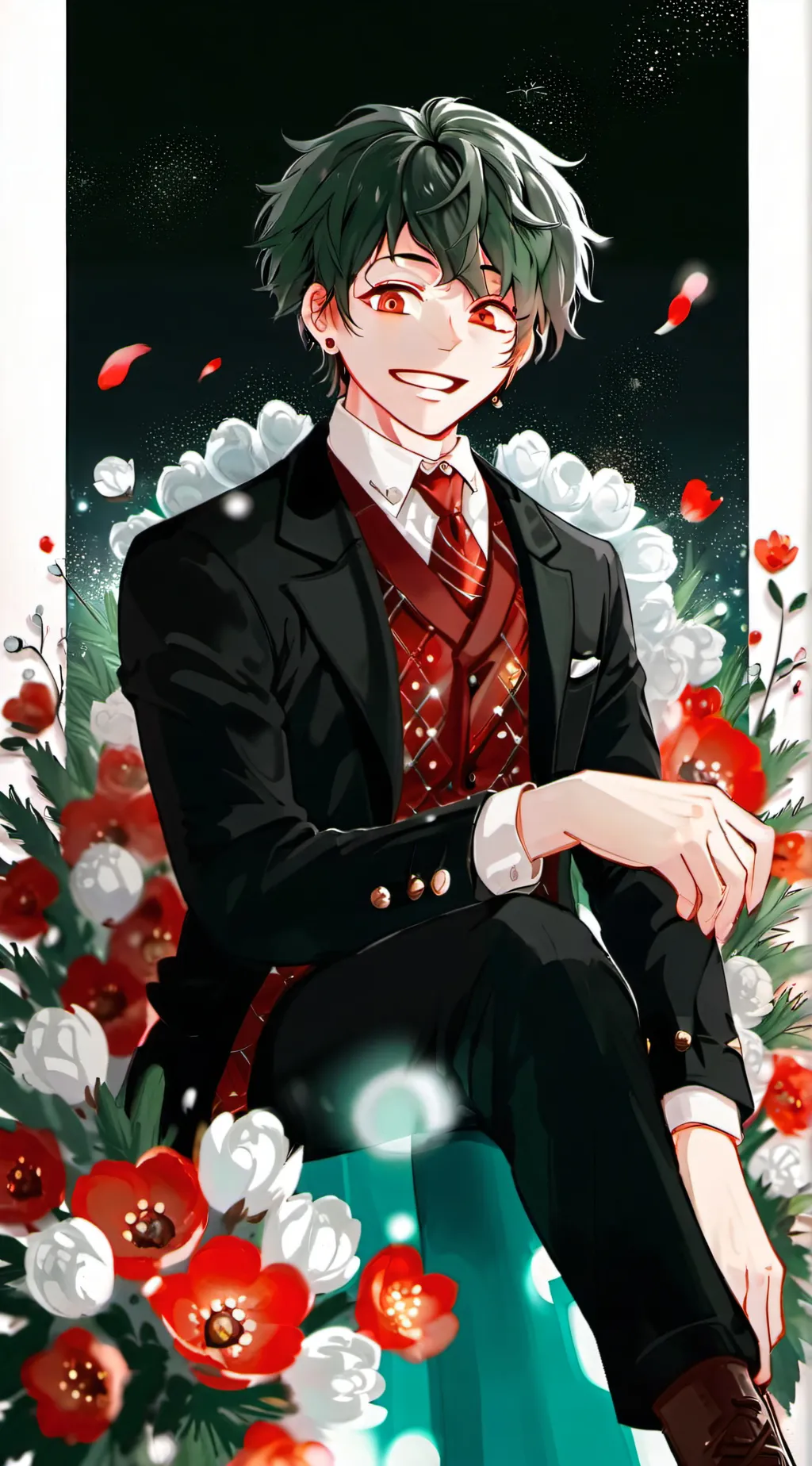 ai character: •(Deku) • background