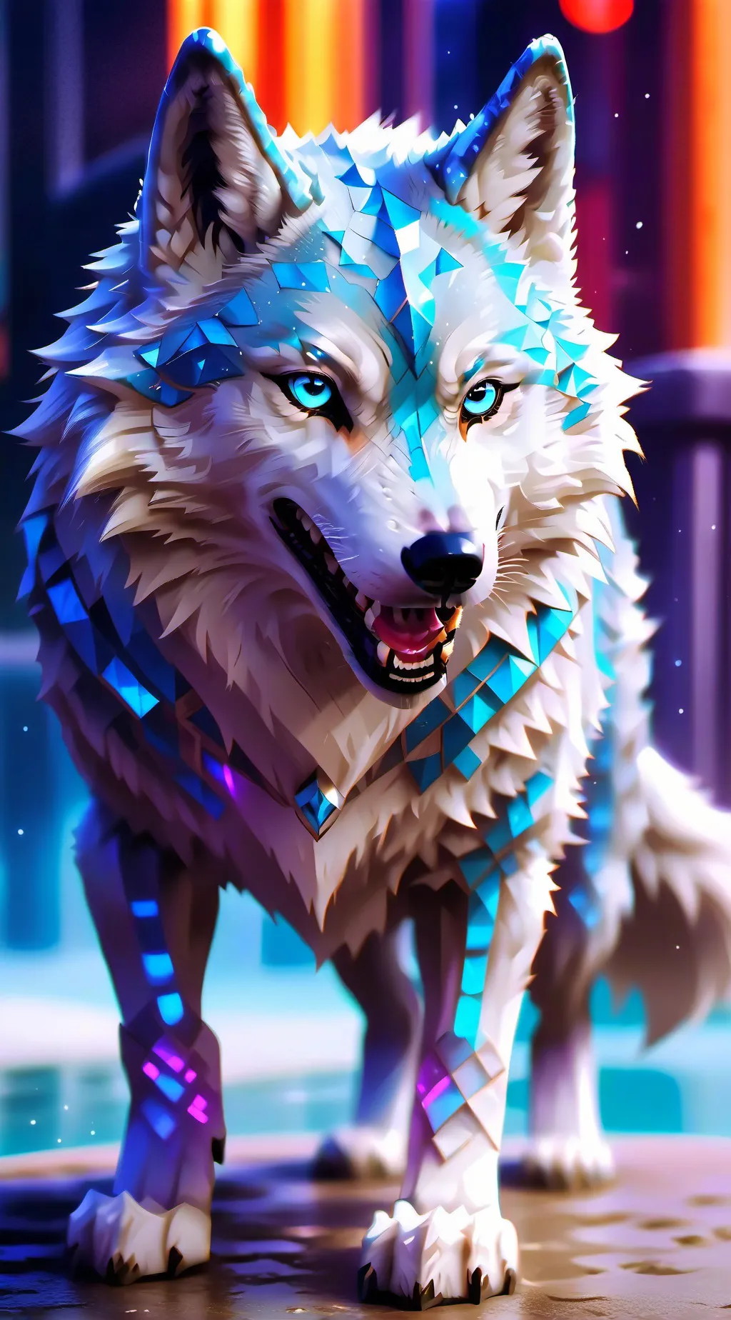 ai character: Moon background