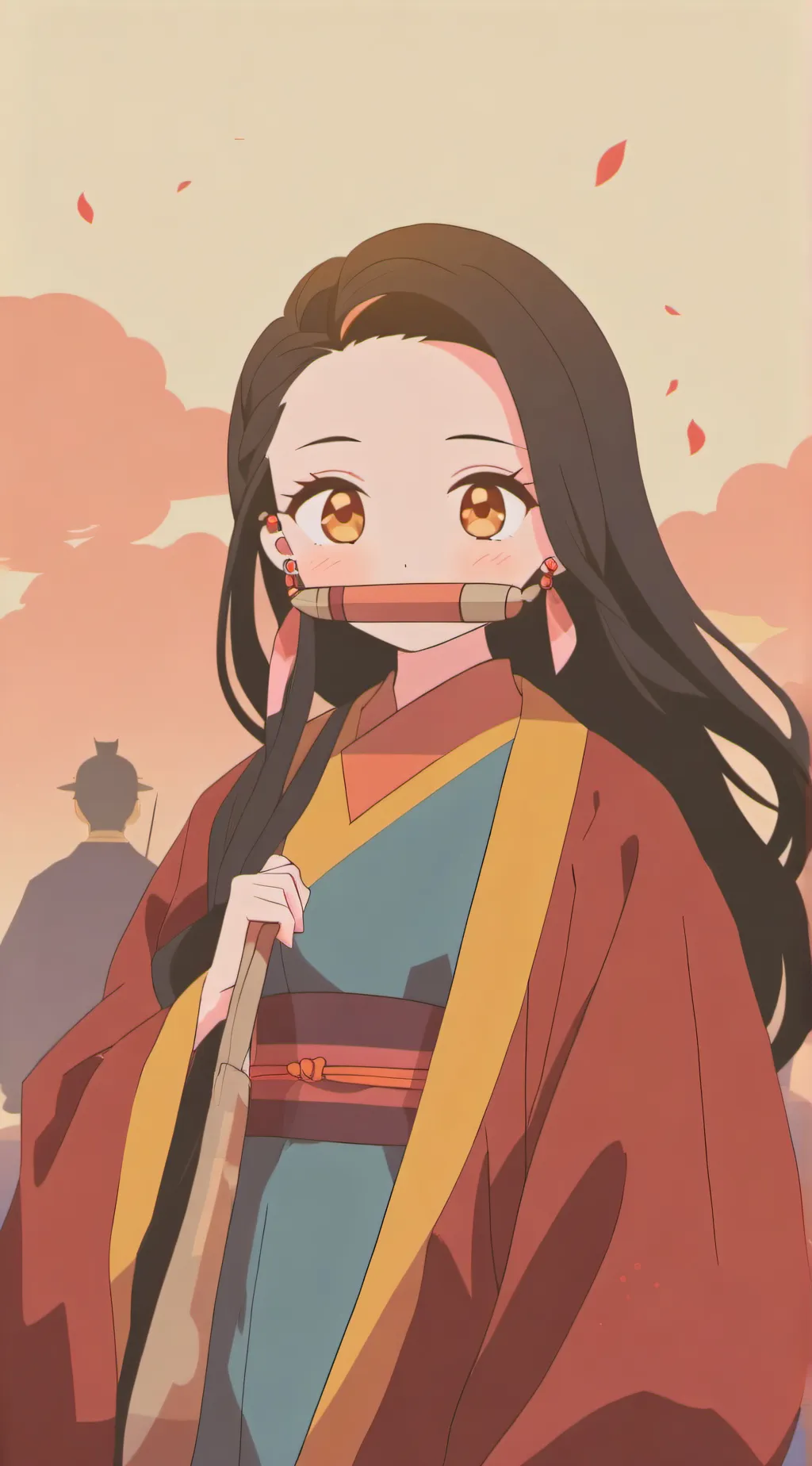 ai character: Nezuko background