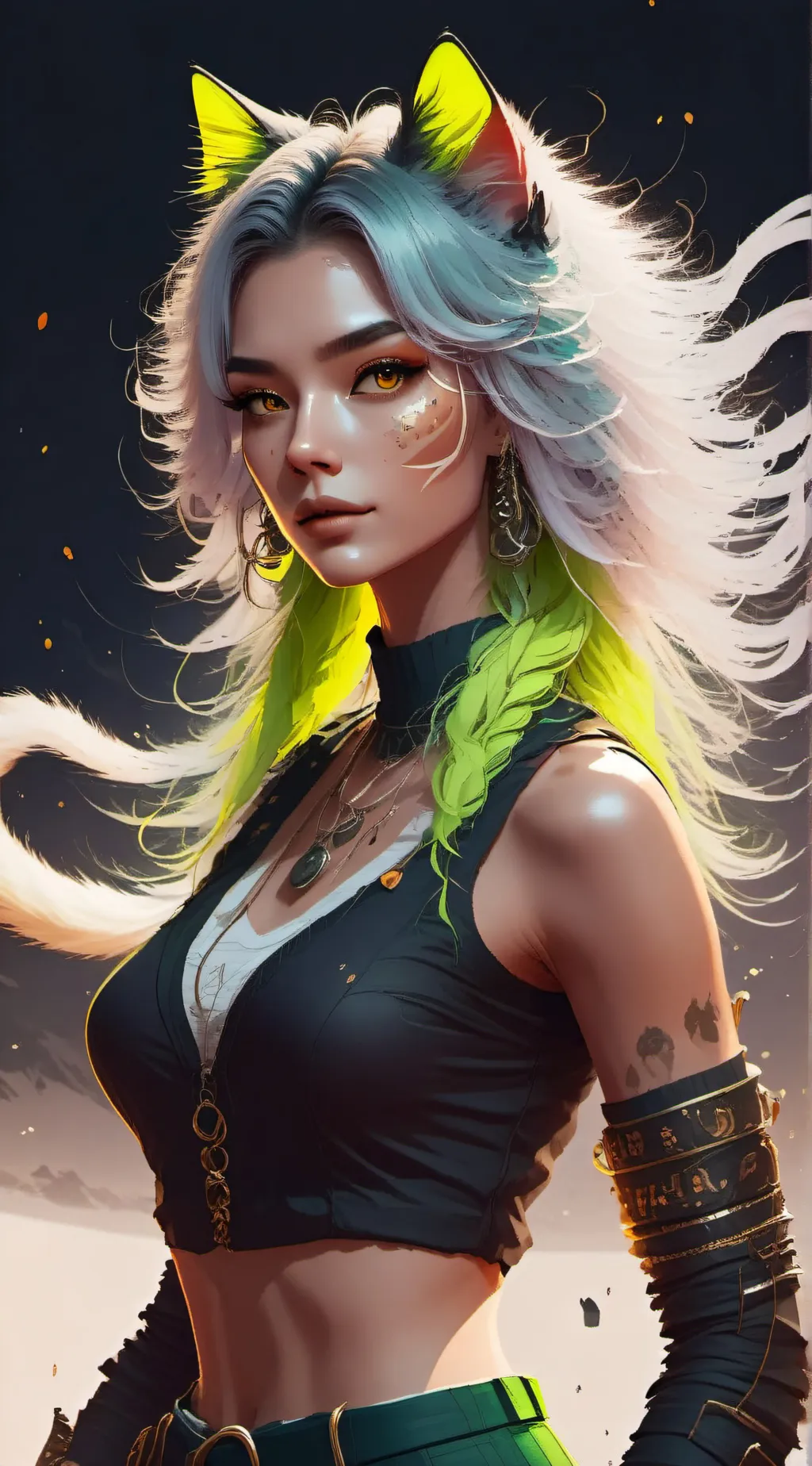 ai character: Nyan  background