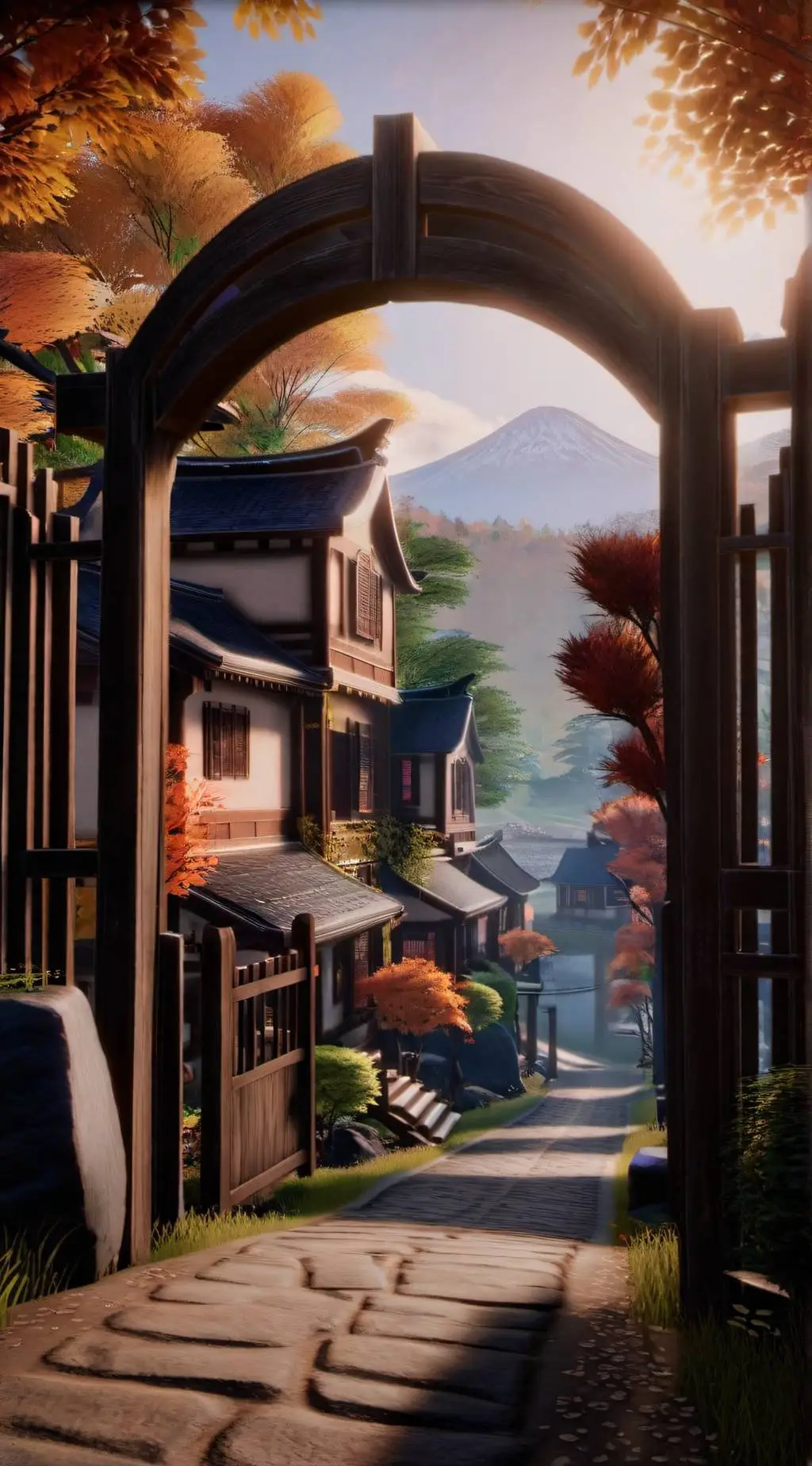 ai character: Land of silence  background