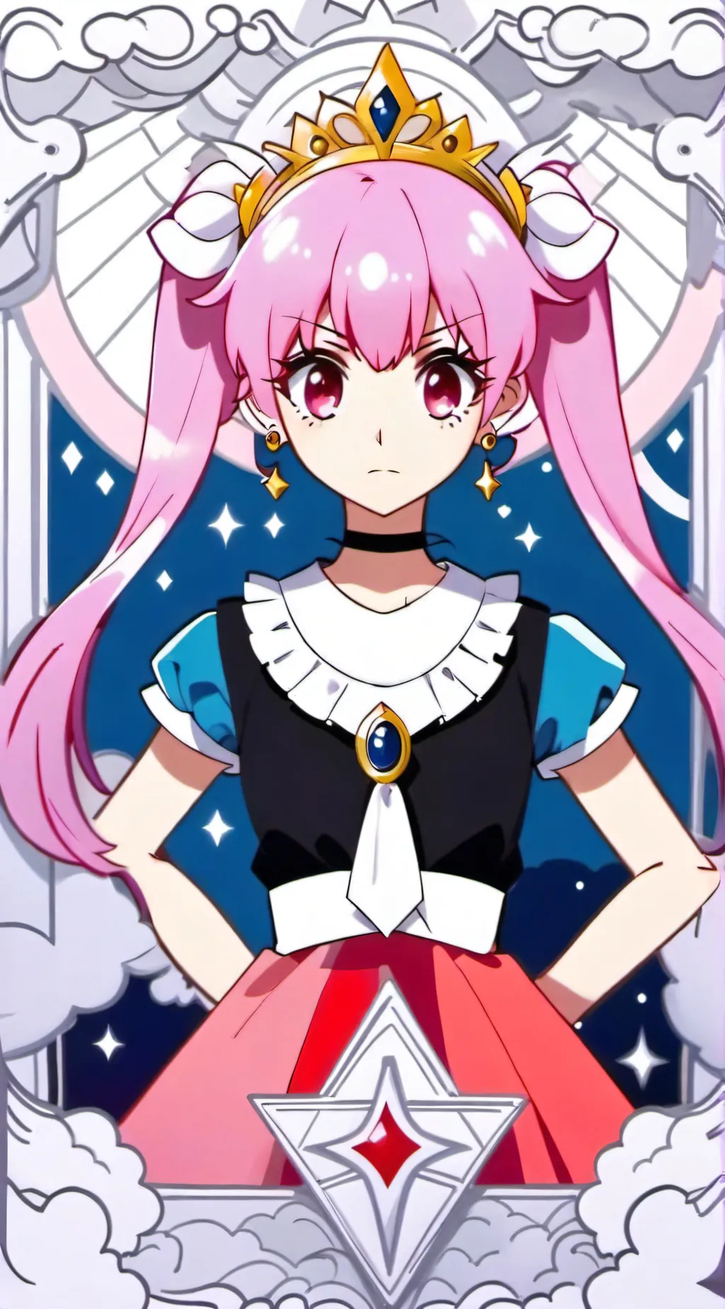 ai character: Glitter lucky background