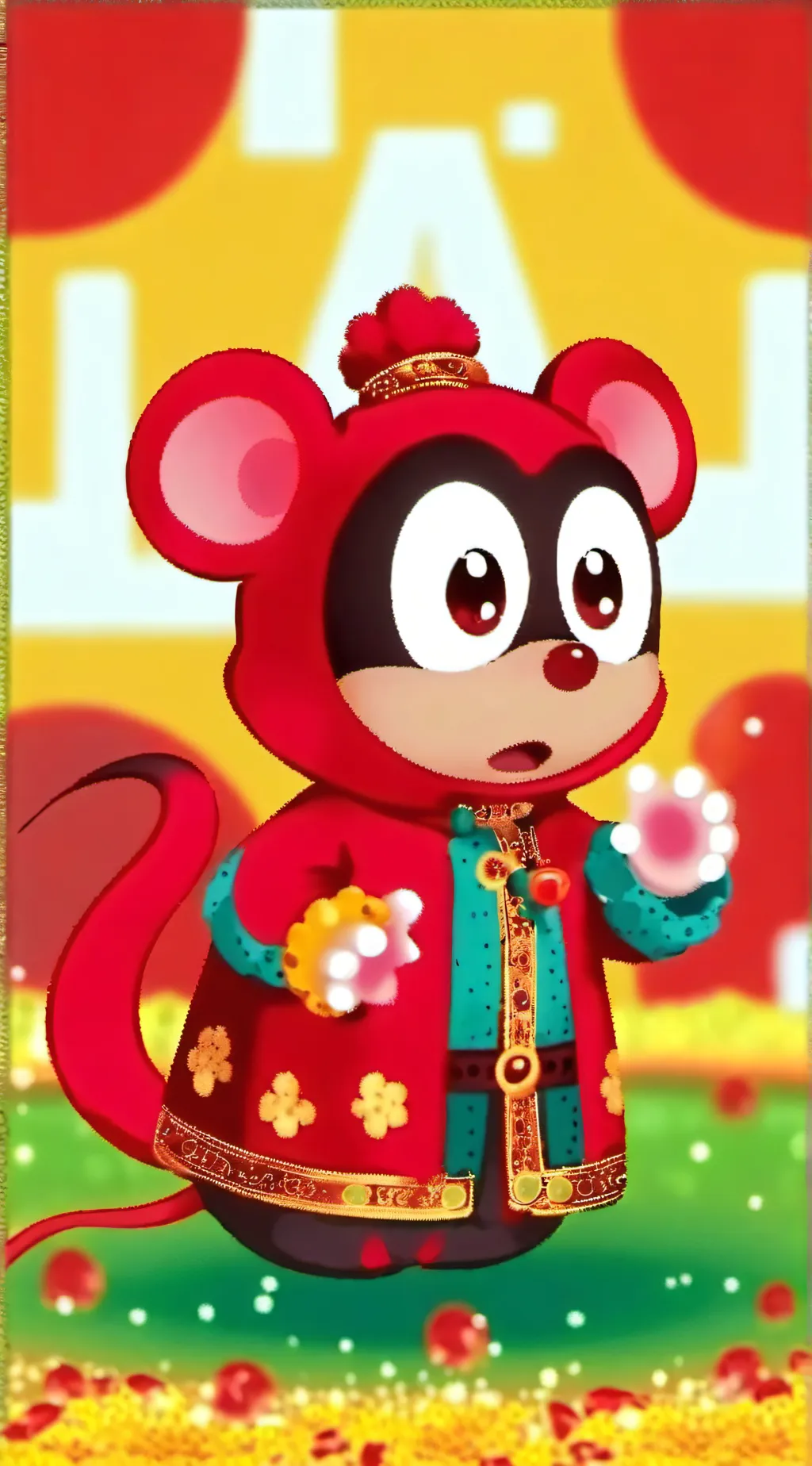 ai character:  Squeaks background