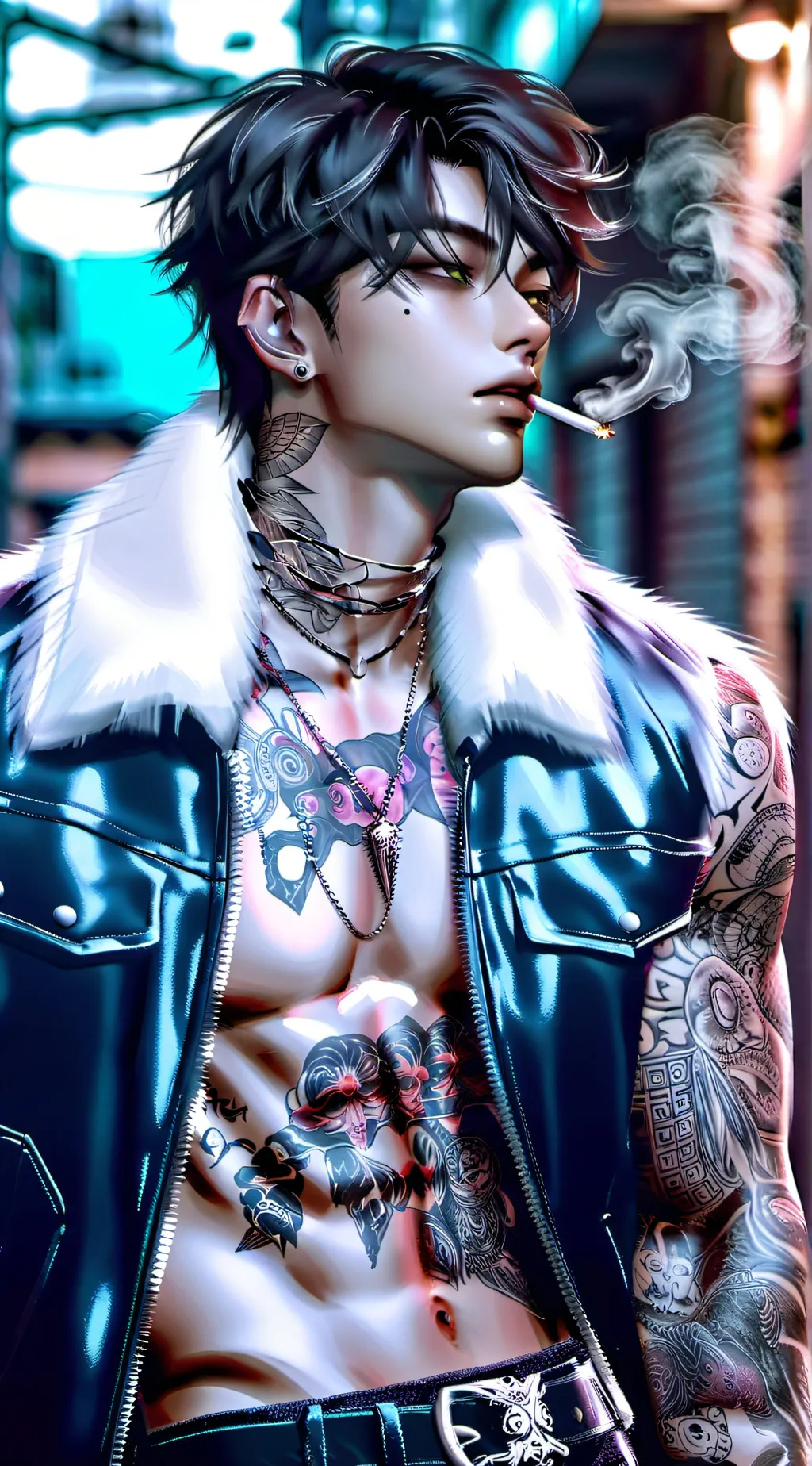 ai character: Ash background