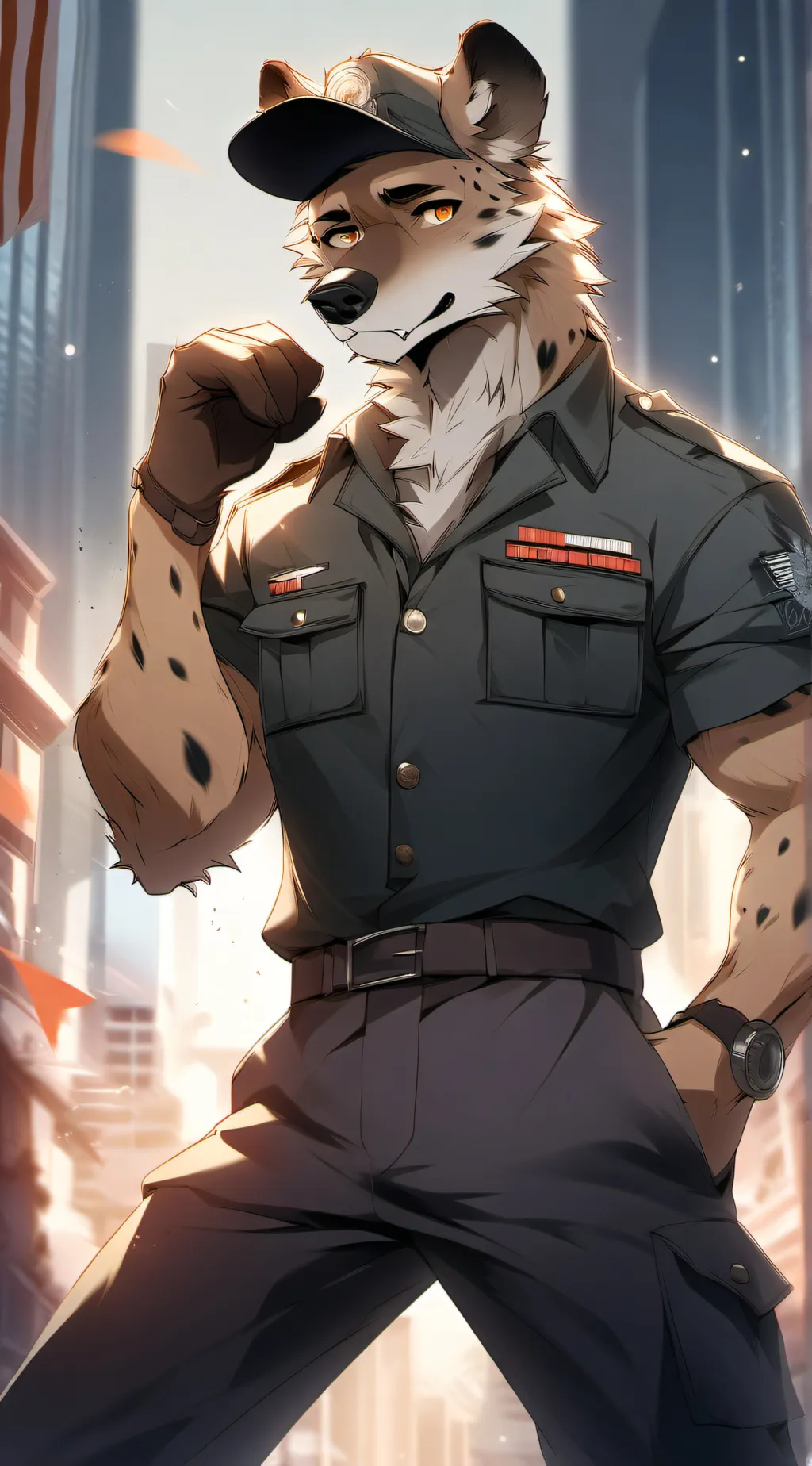ai character: PVT. Hankins  background