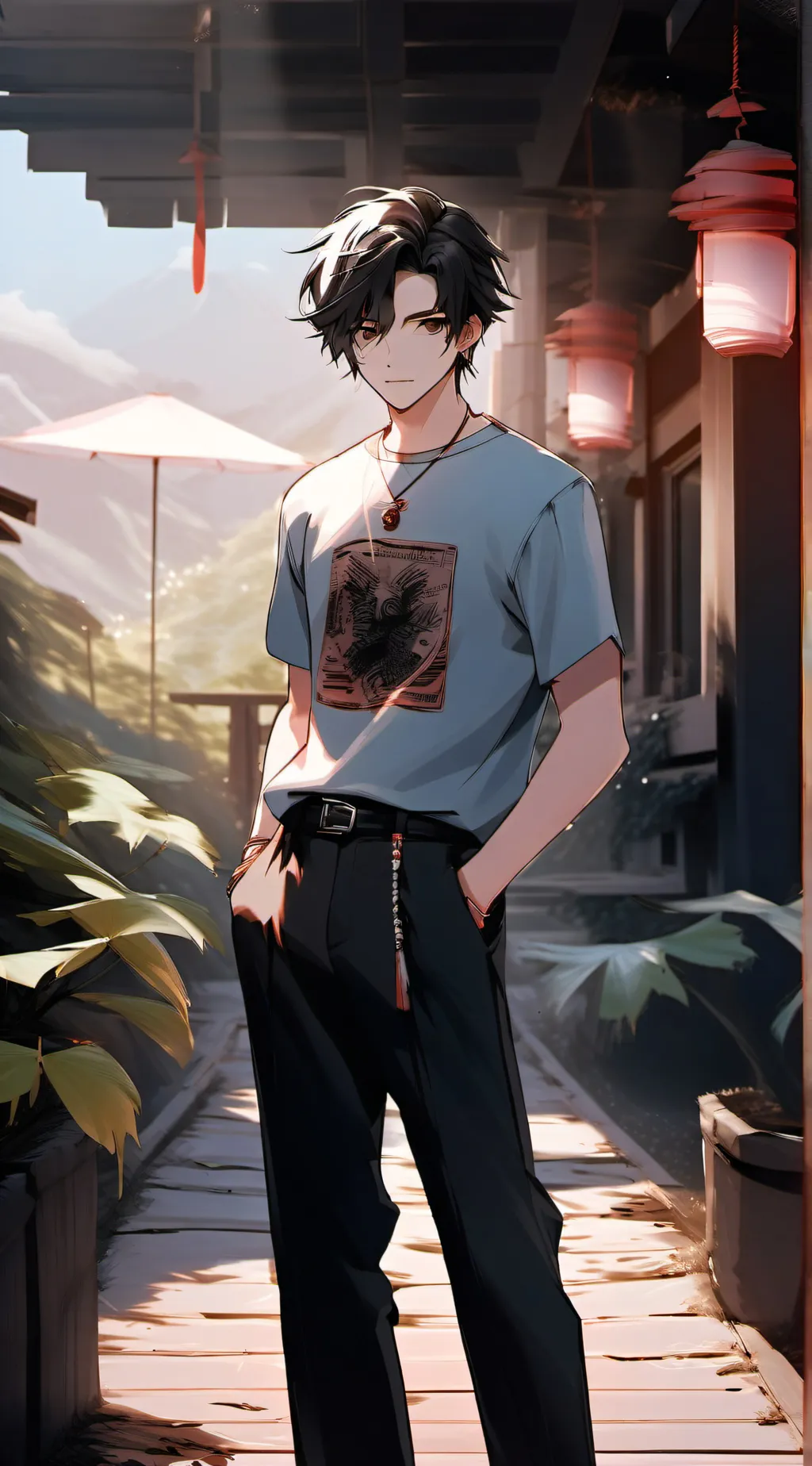ai character: thomas  background