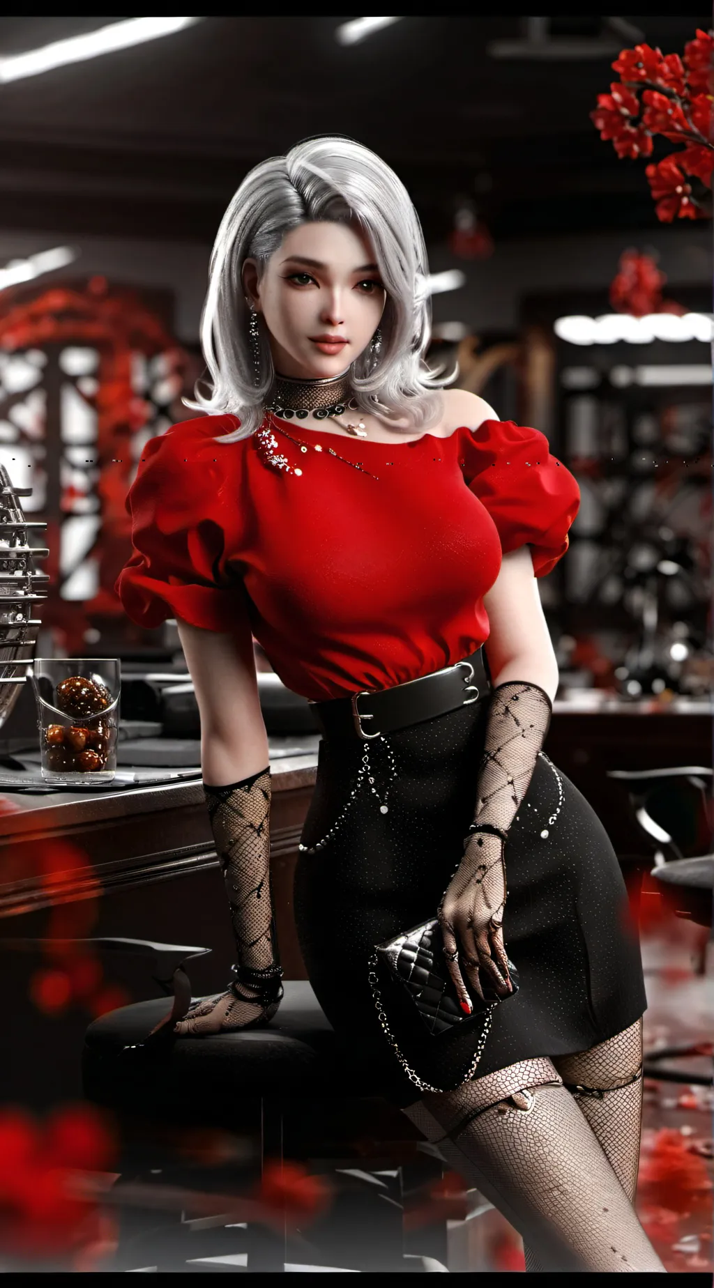 ai character: Black Widow background