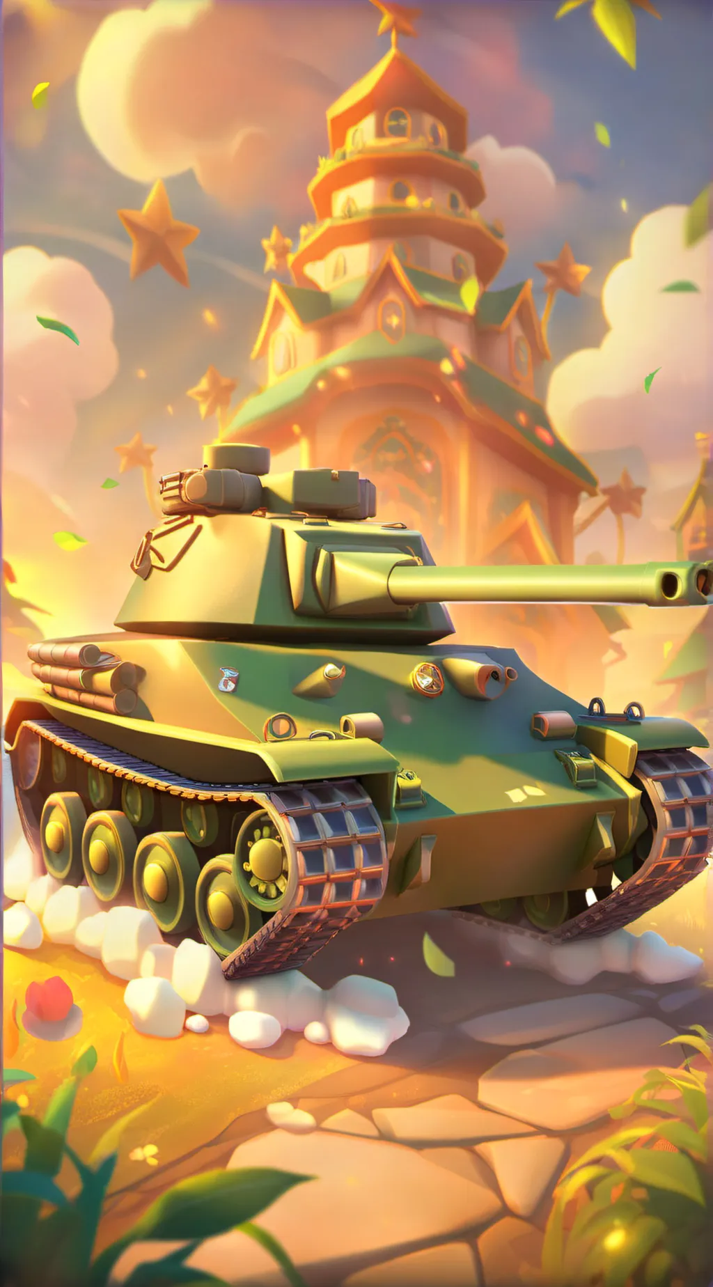 ai character: It's a tank background