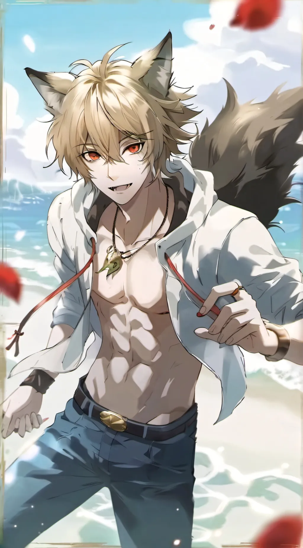 ai character: Wolf Bakugo background