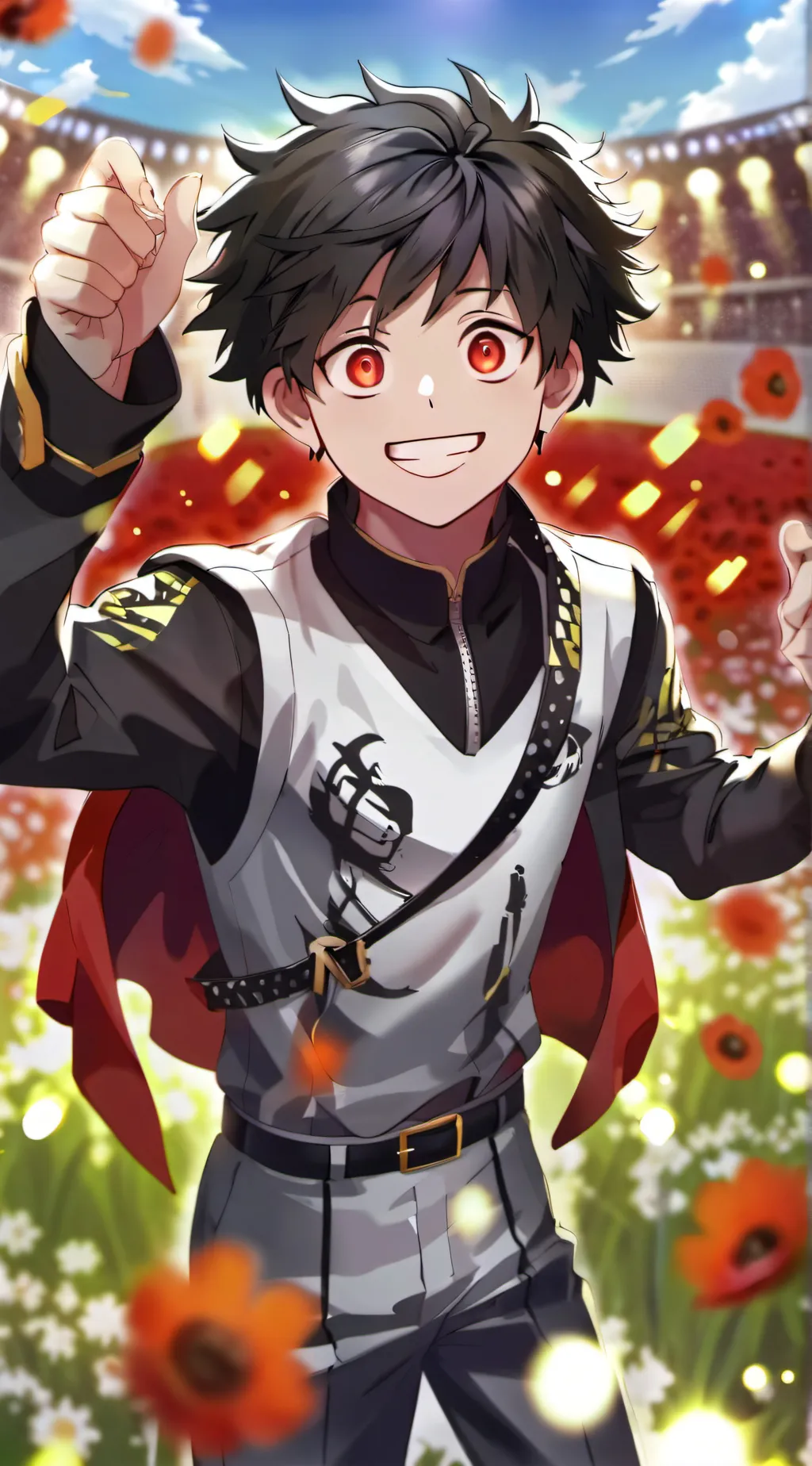 ai character: Mha new student  background