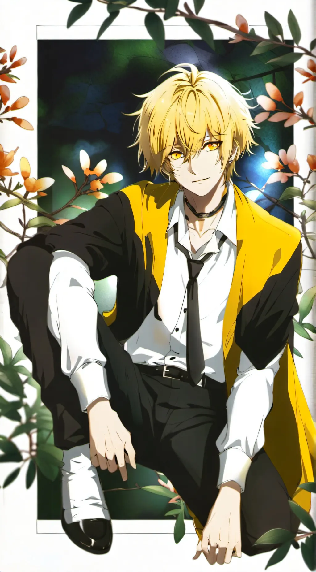 ai character: zenitsu & kaigaku background