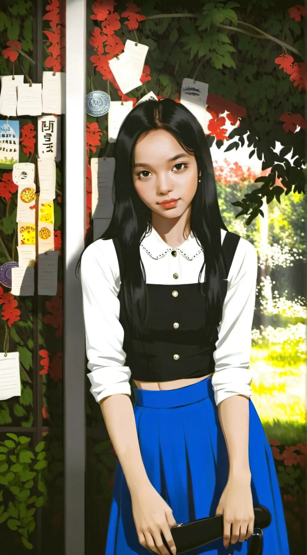 ai character: Jennie  background