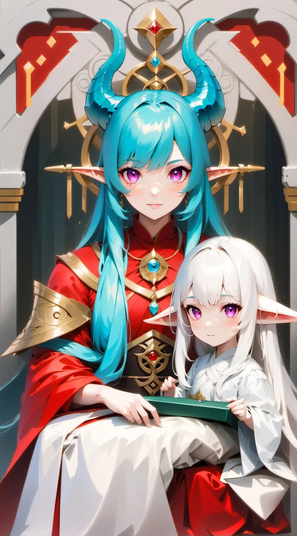 ai character: kimora and lilly background