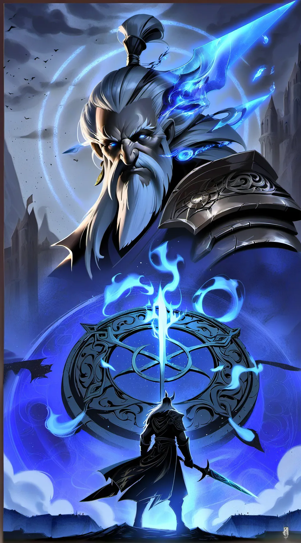 ai character: Odin background