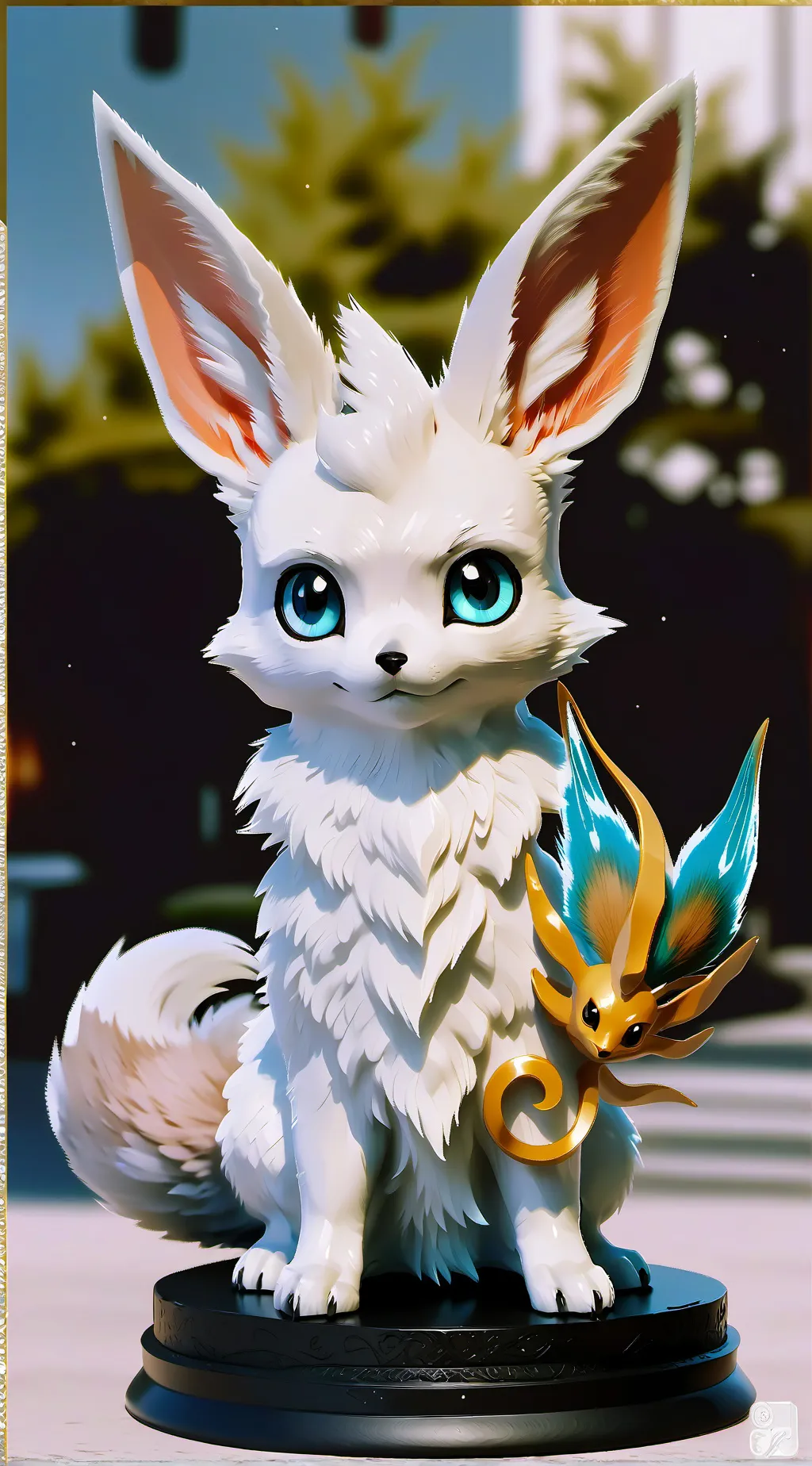 ai character: Shiny Eevee background