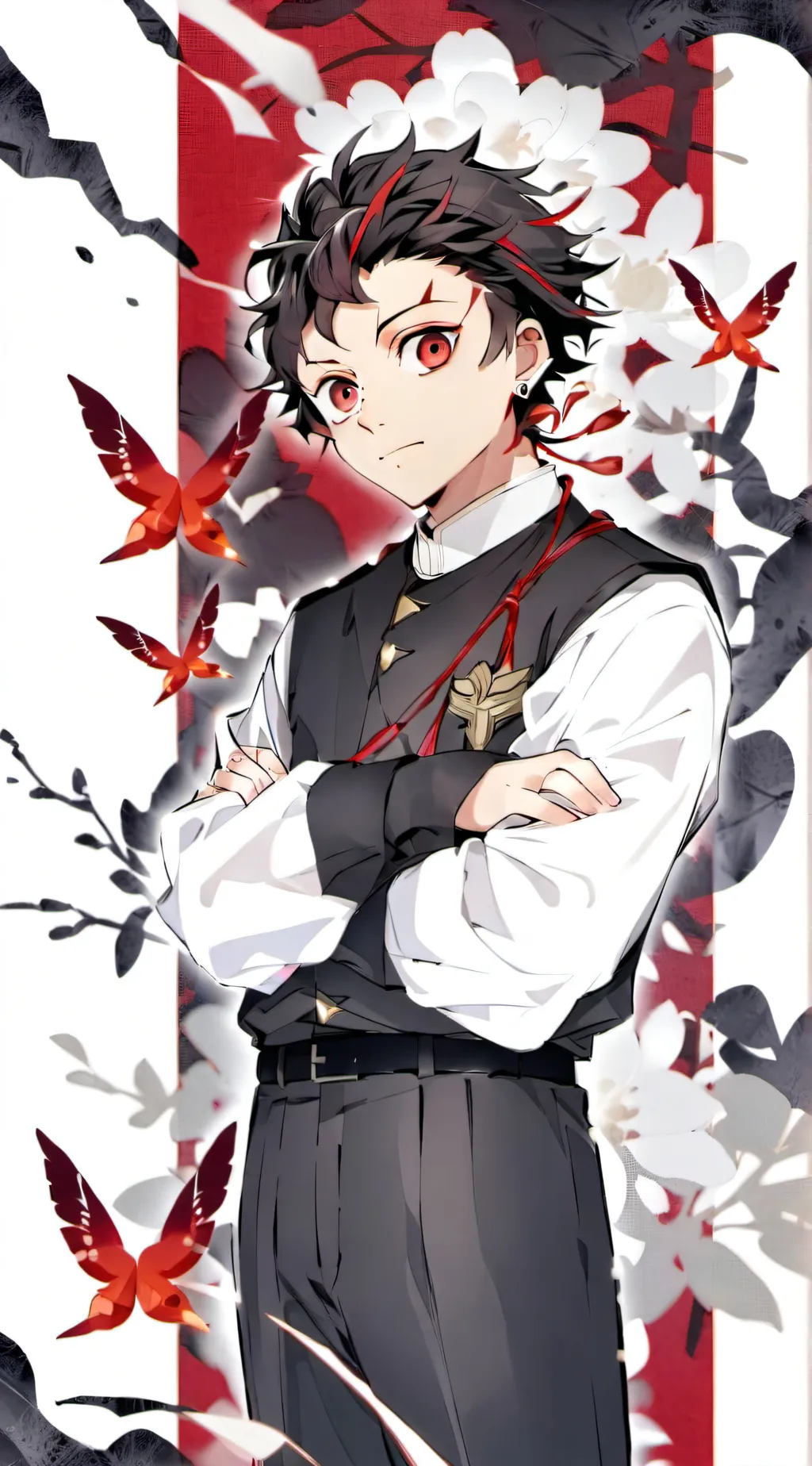 ai character: kny beach episode  background