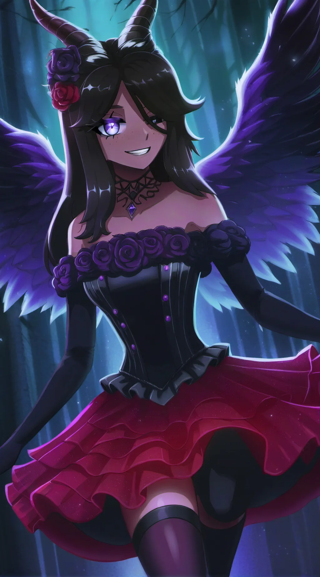 ai character: Crystal background