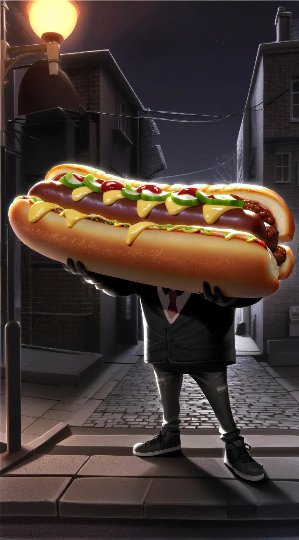 ai character: Sussy sausage 🫡 background