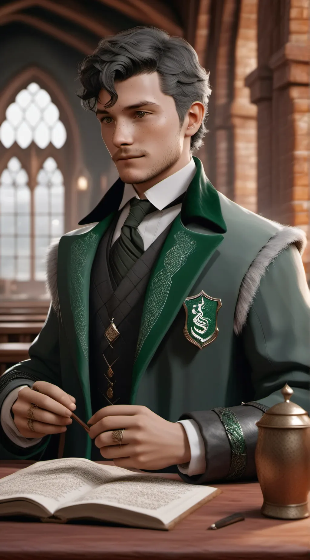 ai character: hogwartss background