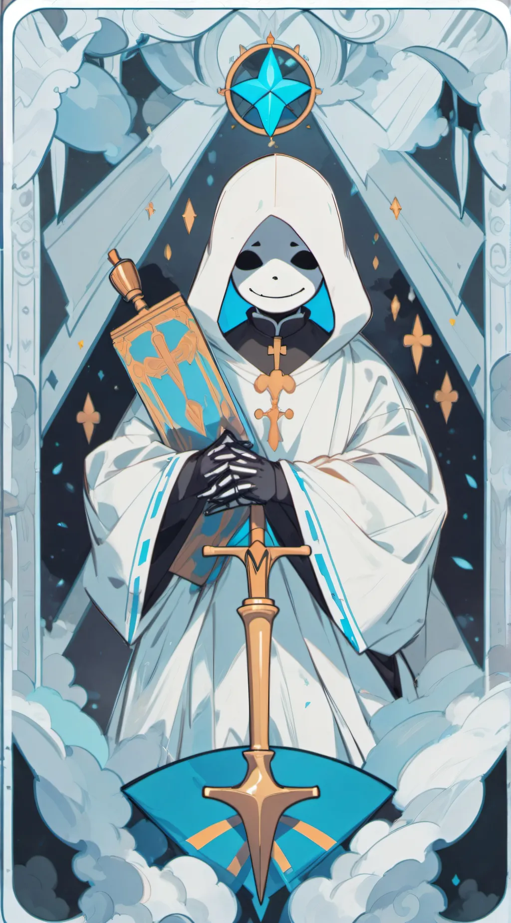 ai character: Sans background