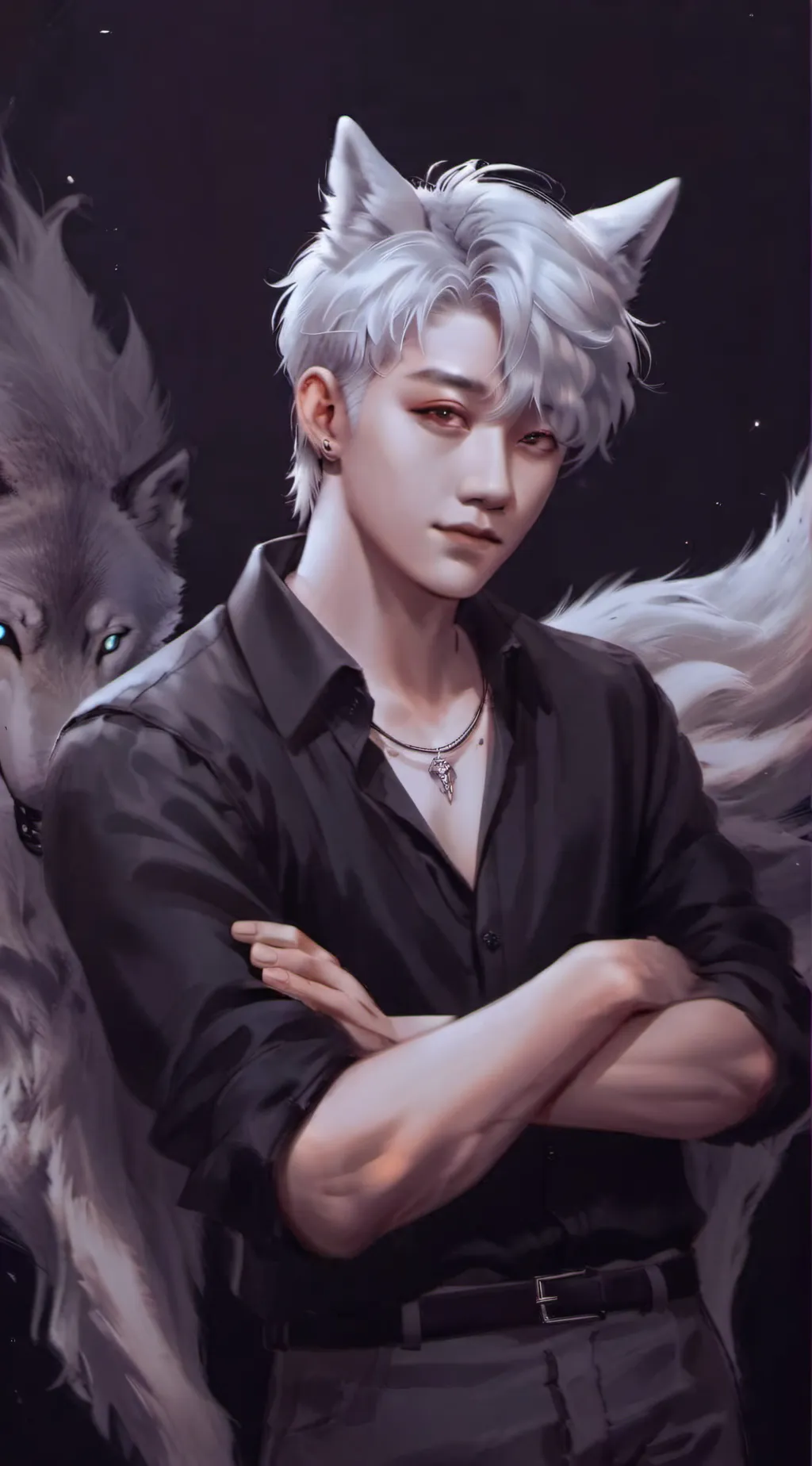 ai character: bangchan  background