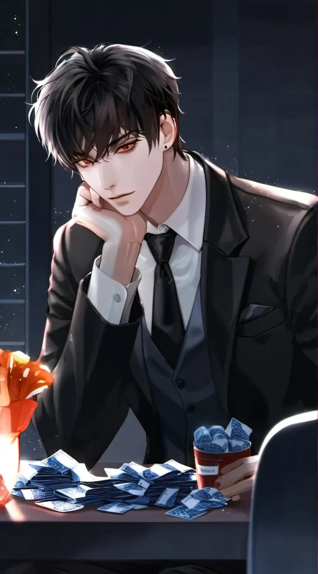 ai character: Anive  background