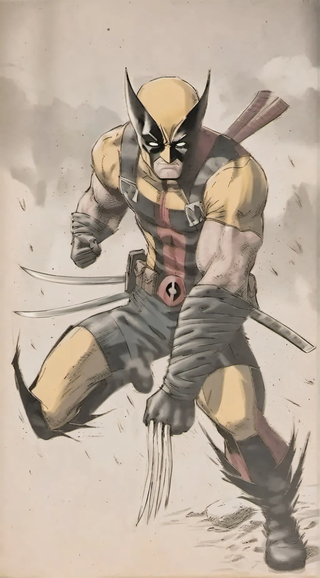 ai character: wolverine  background
