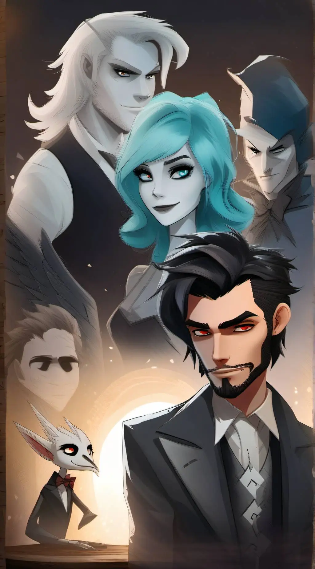 ai character: Hazbin hotel background