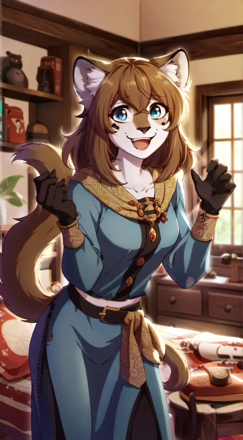 ai character: Kathrin Vaughan  background